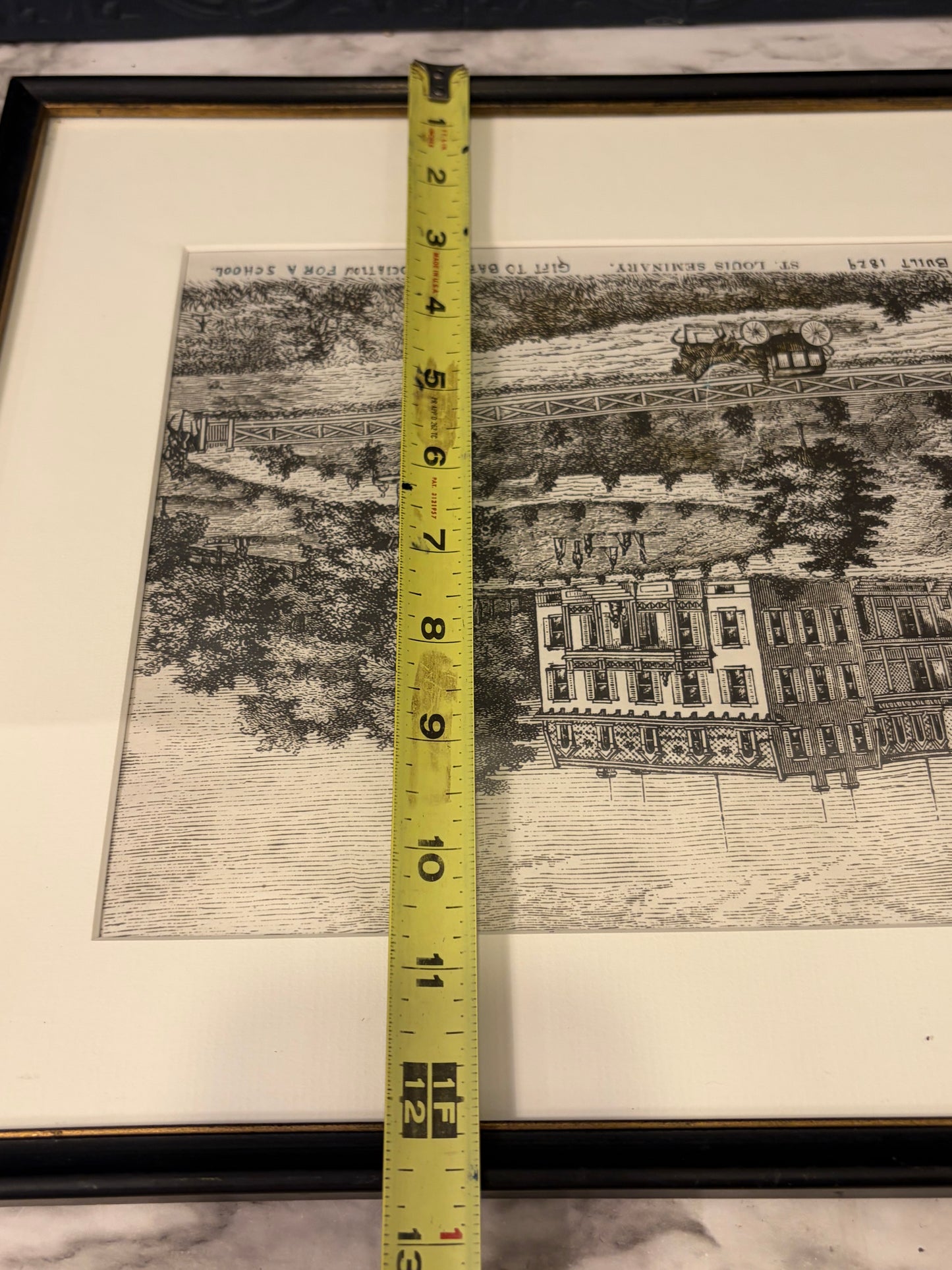 Black and White Print of St. Louis Seminary