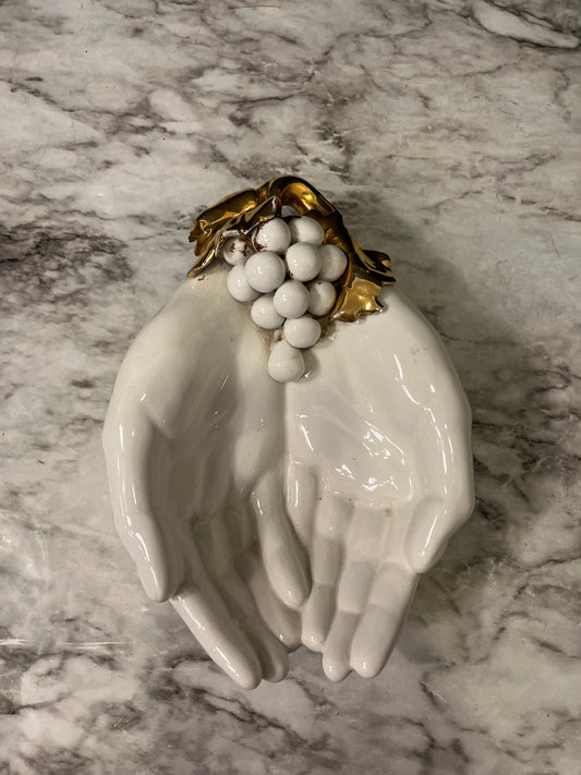Italian Cupped Hands Trinket Dish