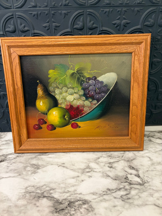 Sill Life with Cherries by P Chiron