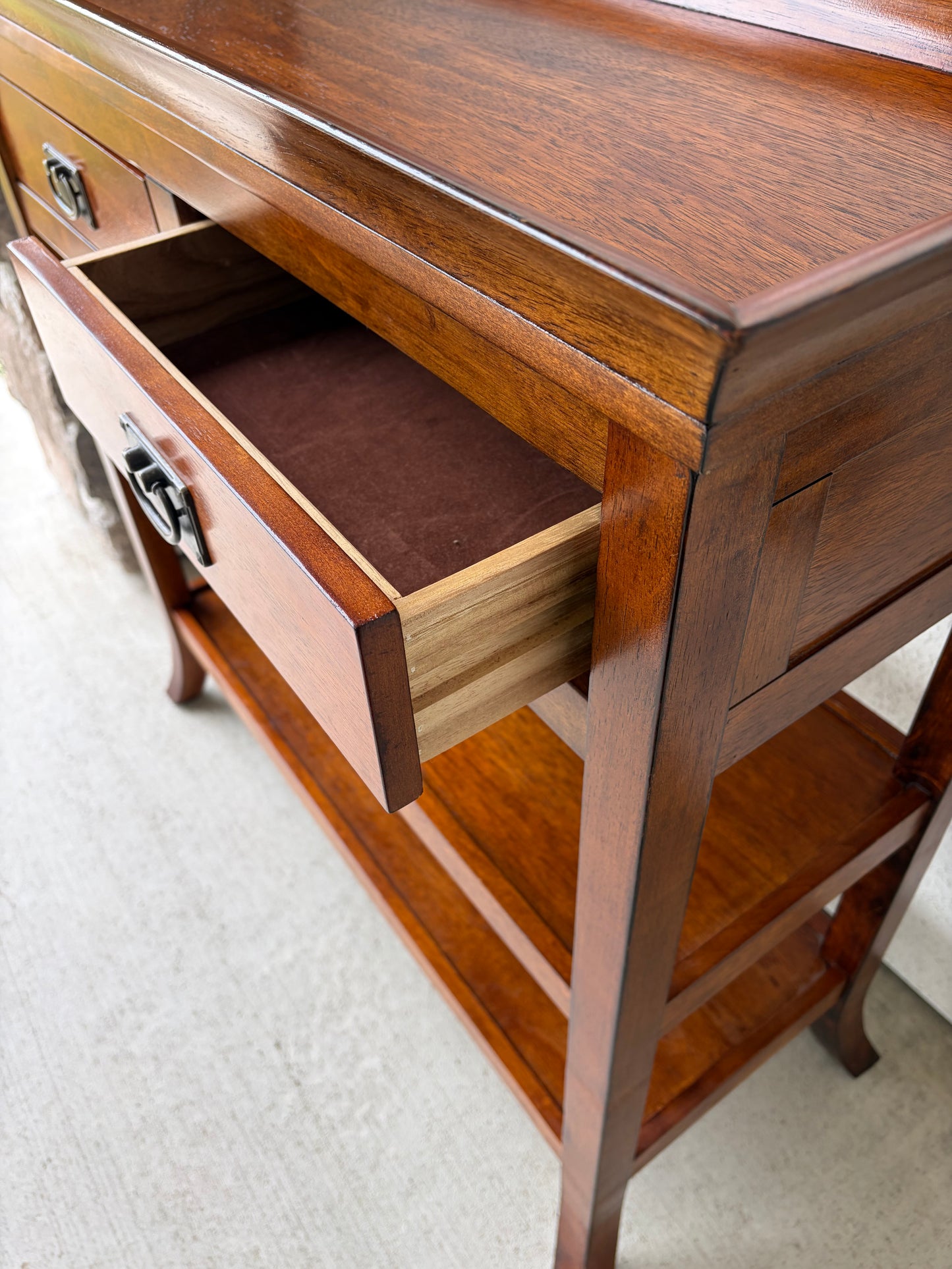 Dark Wood Buffet with Lip