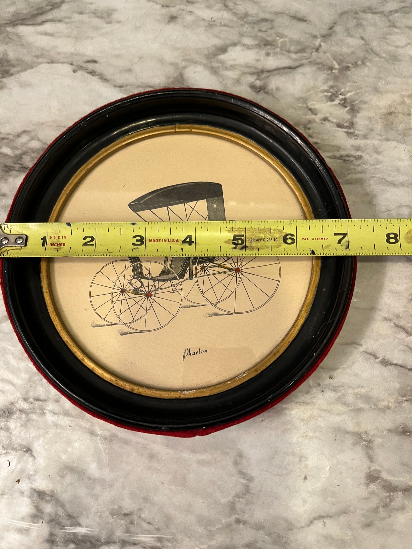 Phaeton Print in Round Frame