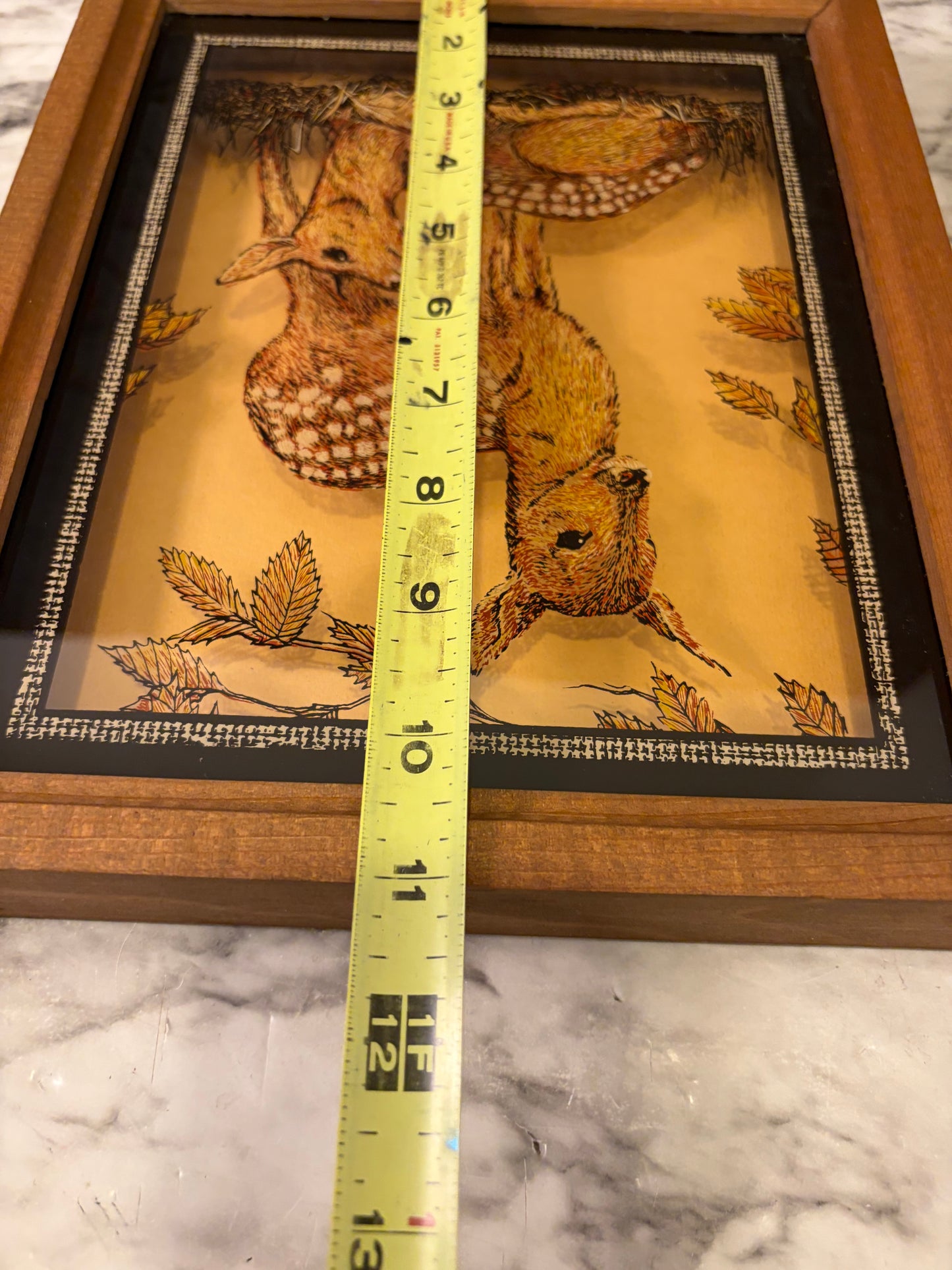 Reverse Print on Glass Deer