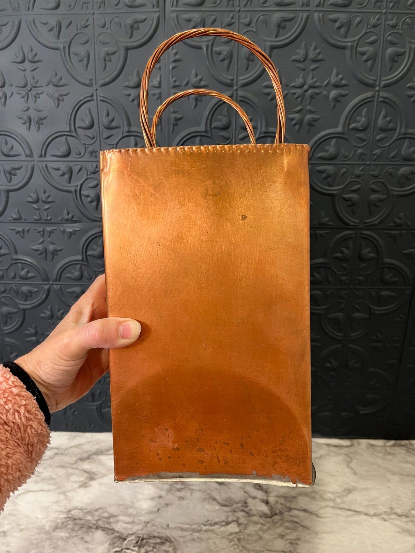 Copper Bag with Handles