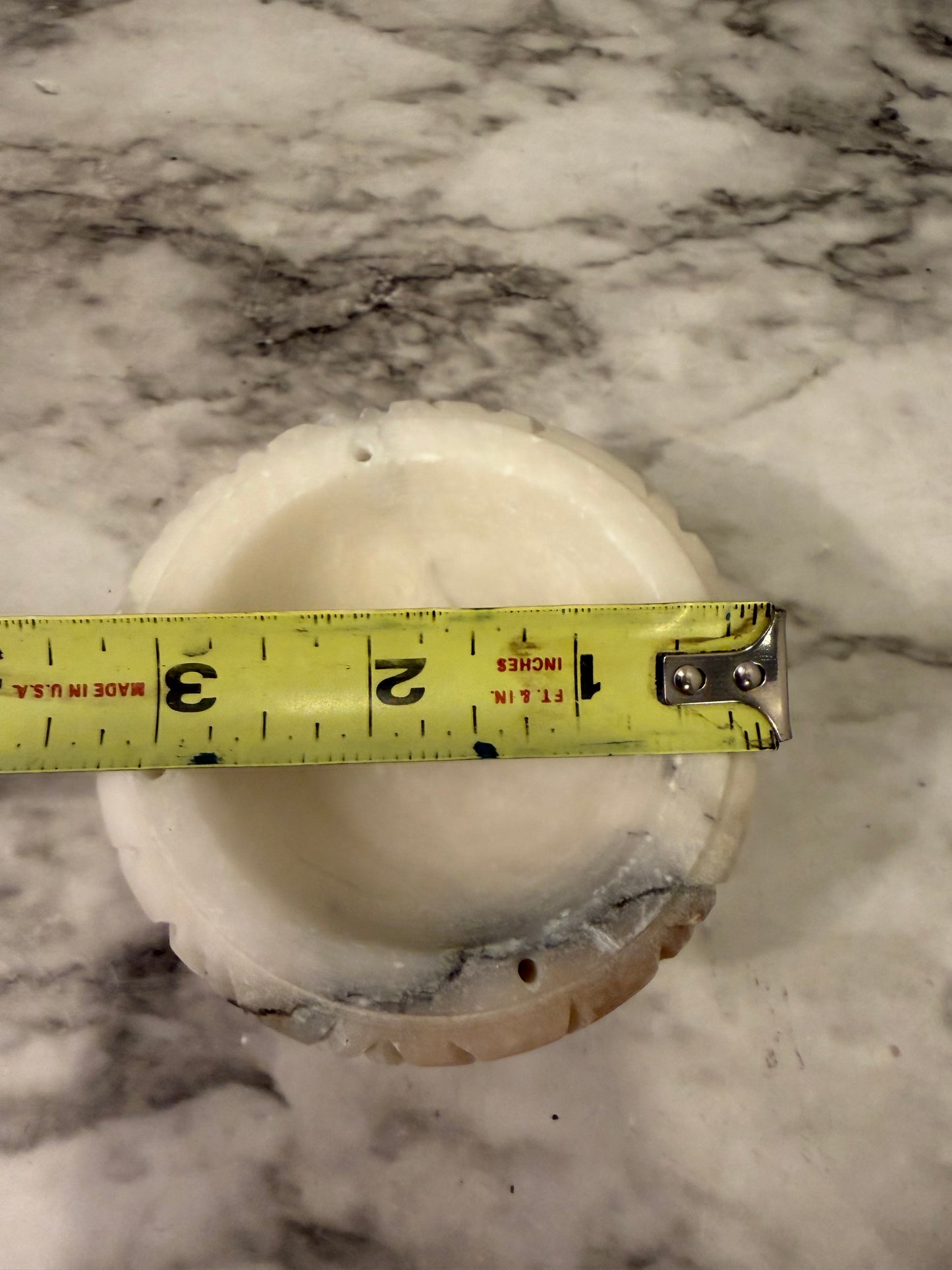 Small Alabaster Pedestal Bowl
