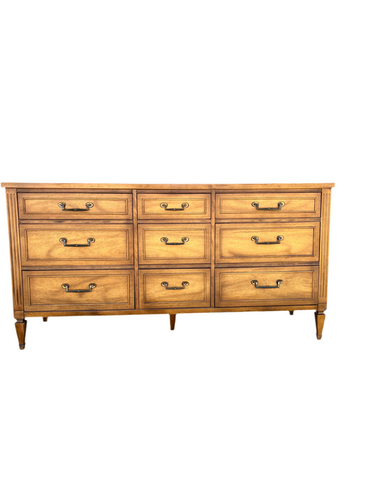 MCM Long Dresser with Bead Board Sides