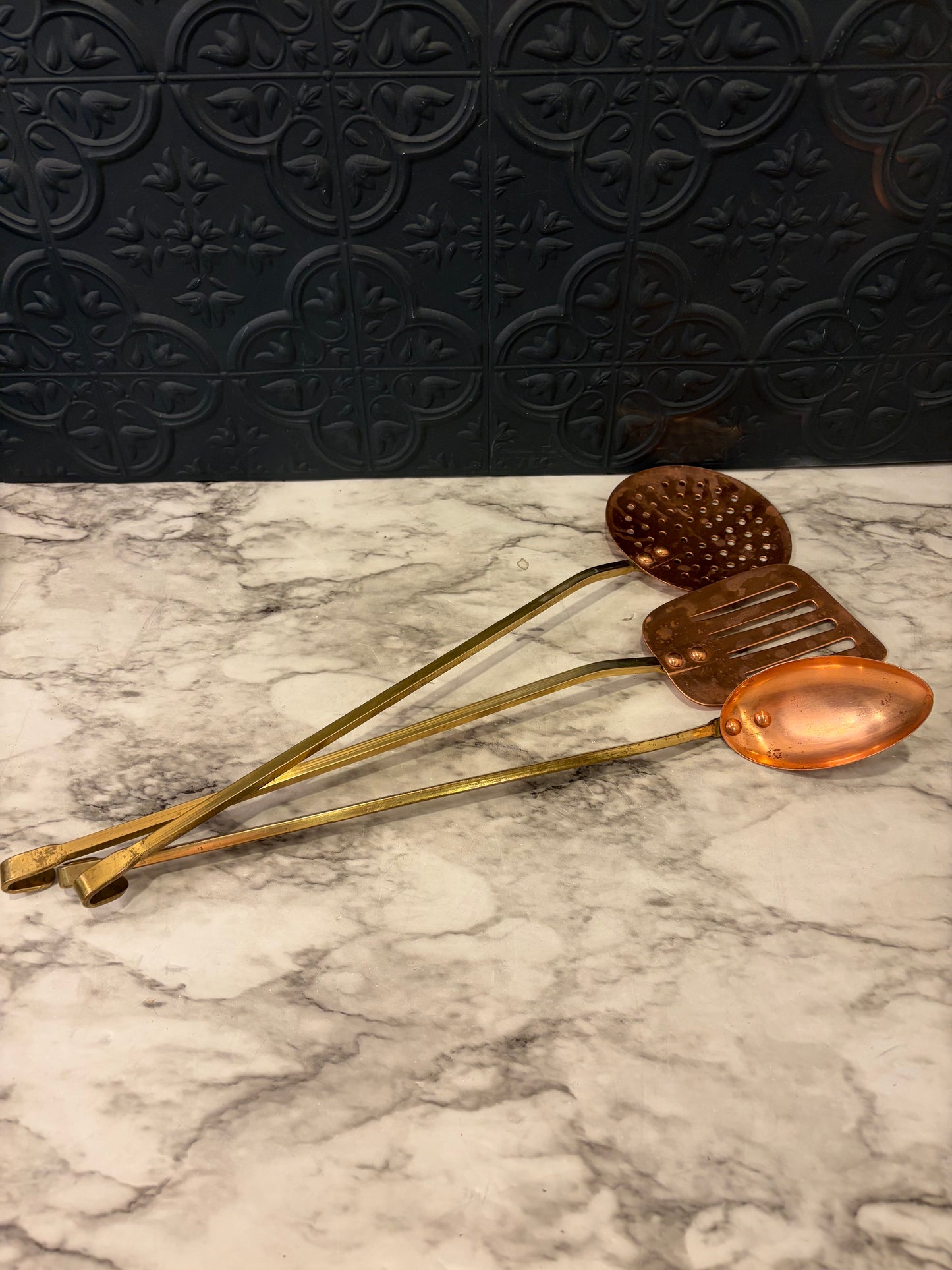 Set of 3 Copper Utensils