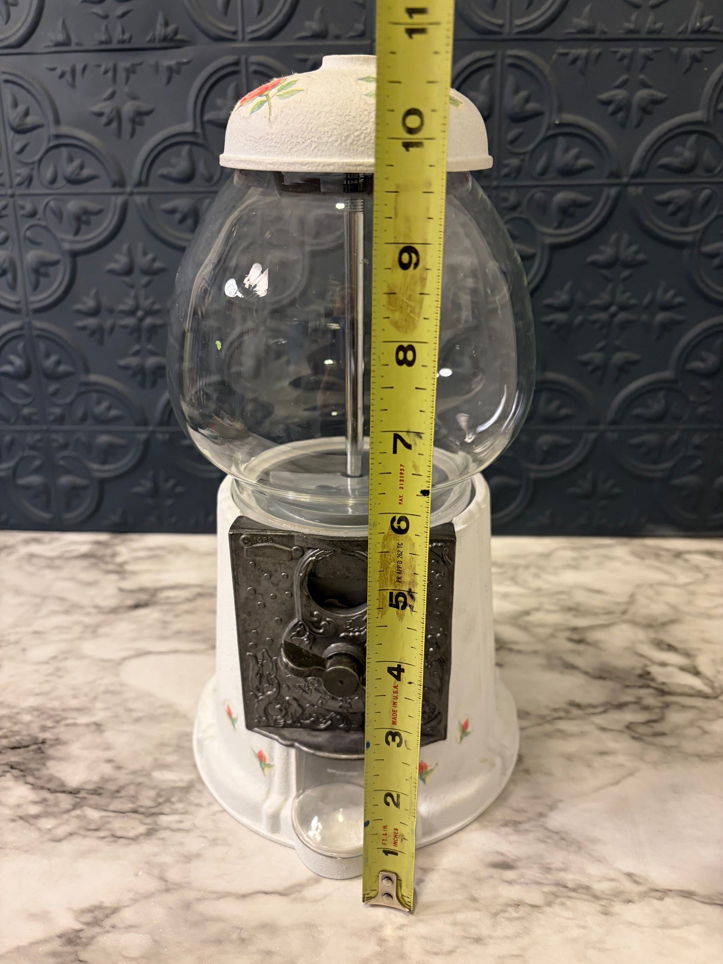Gumball Dispenser with Flowers