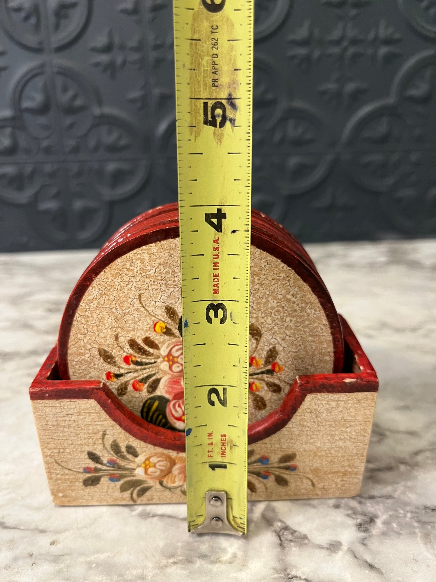 Wood Handpainted Coasters