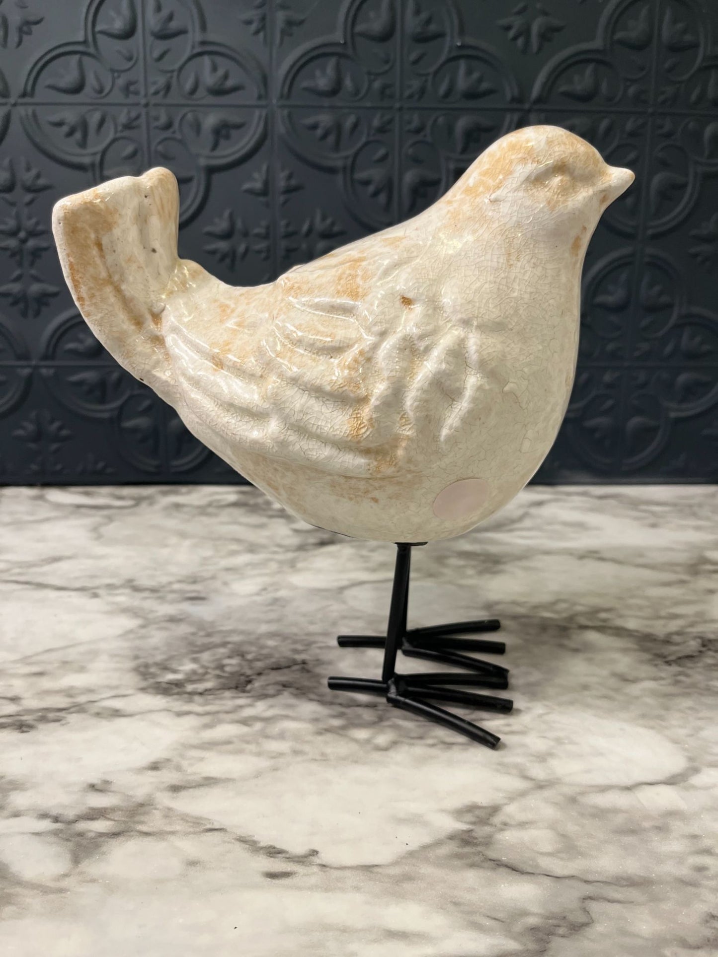 Cream Ceramic Bird