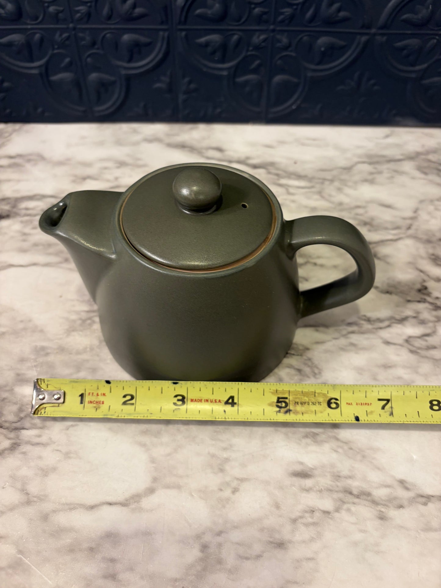 Small Greenish Gray Teapot