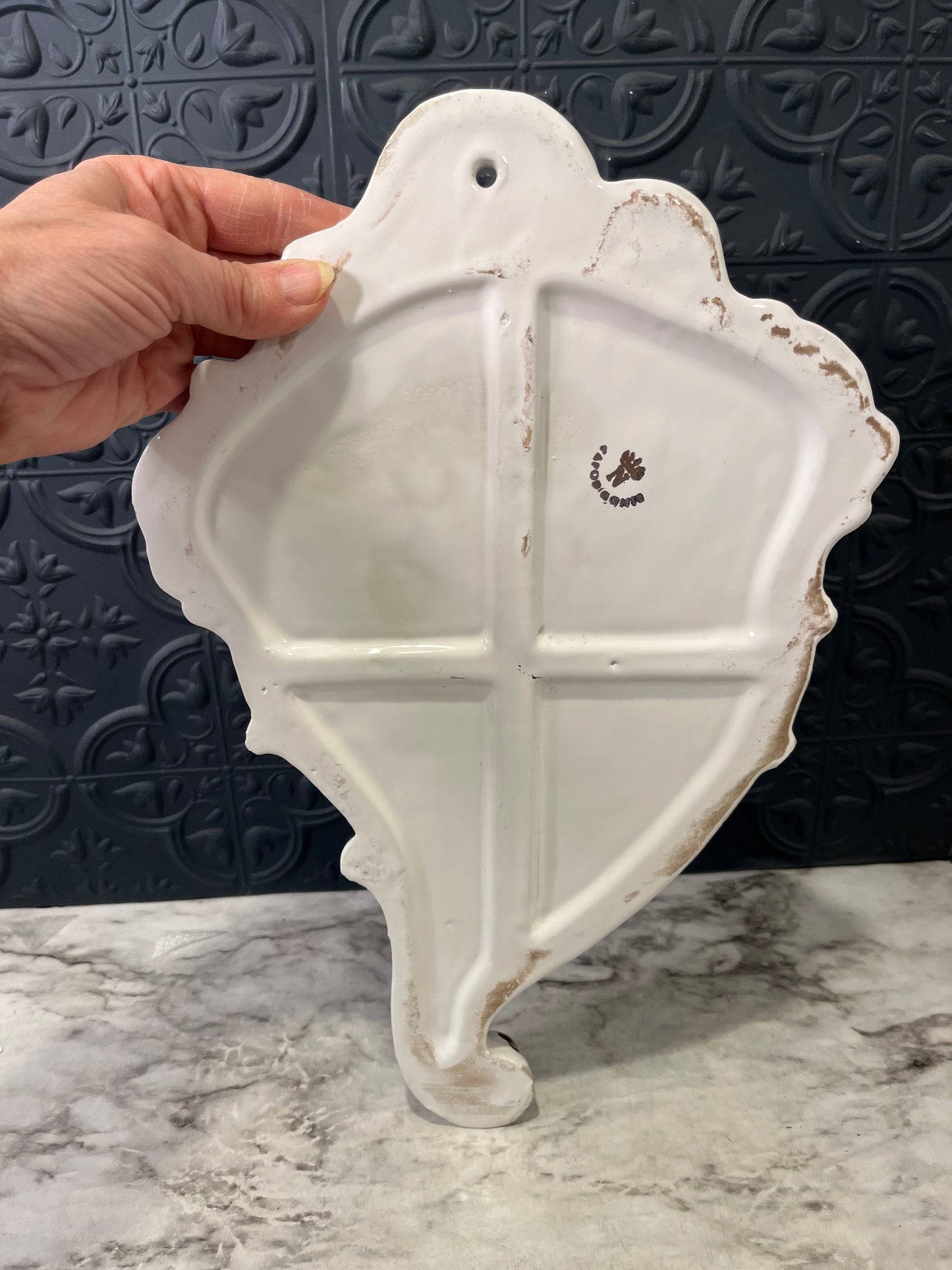 Porcelain Floral Wall Vase by Capodimonte