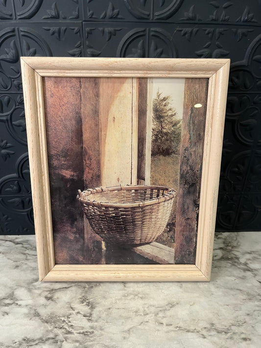 Framed Print "From my Garden" in Cream Frame