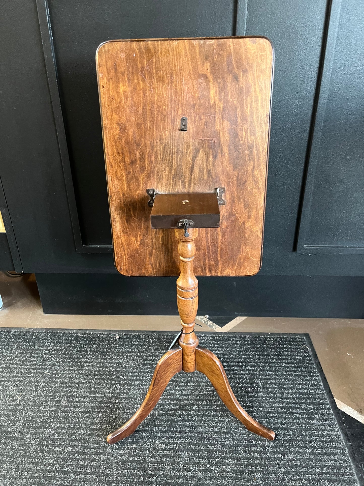 Walnut Inlay Tilt top Three Leg Side Table