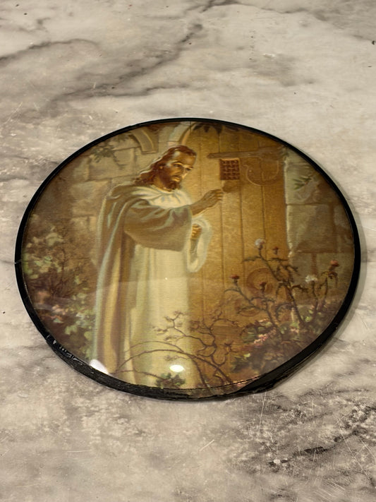 Bubble Glass of Jesus at Door