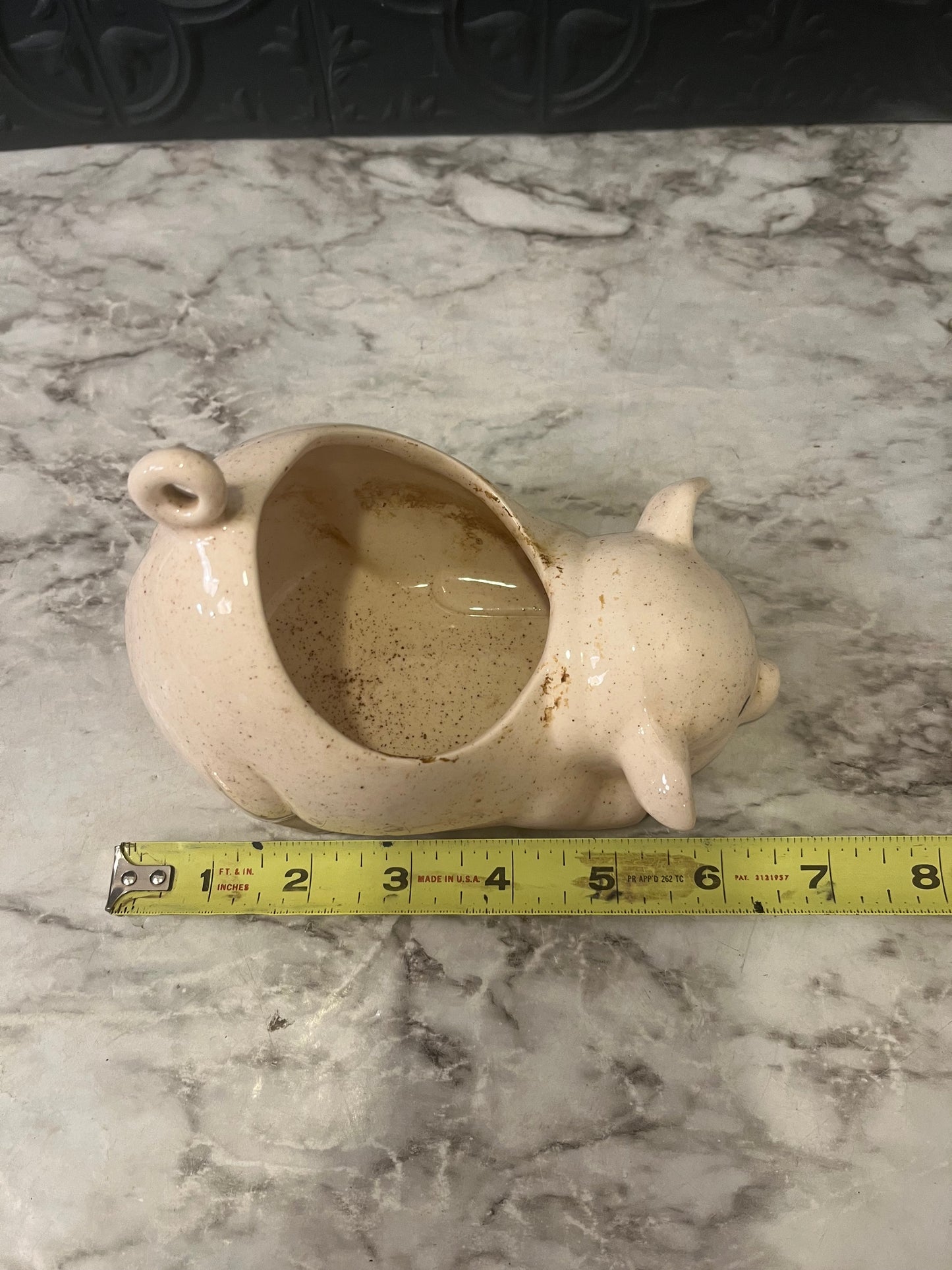 Vintage Kneeling Pig Planter