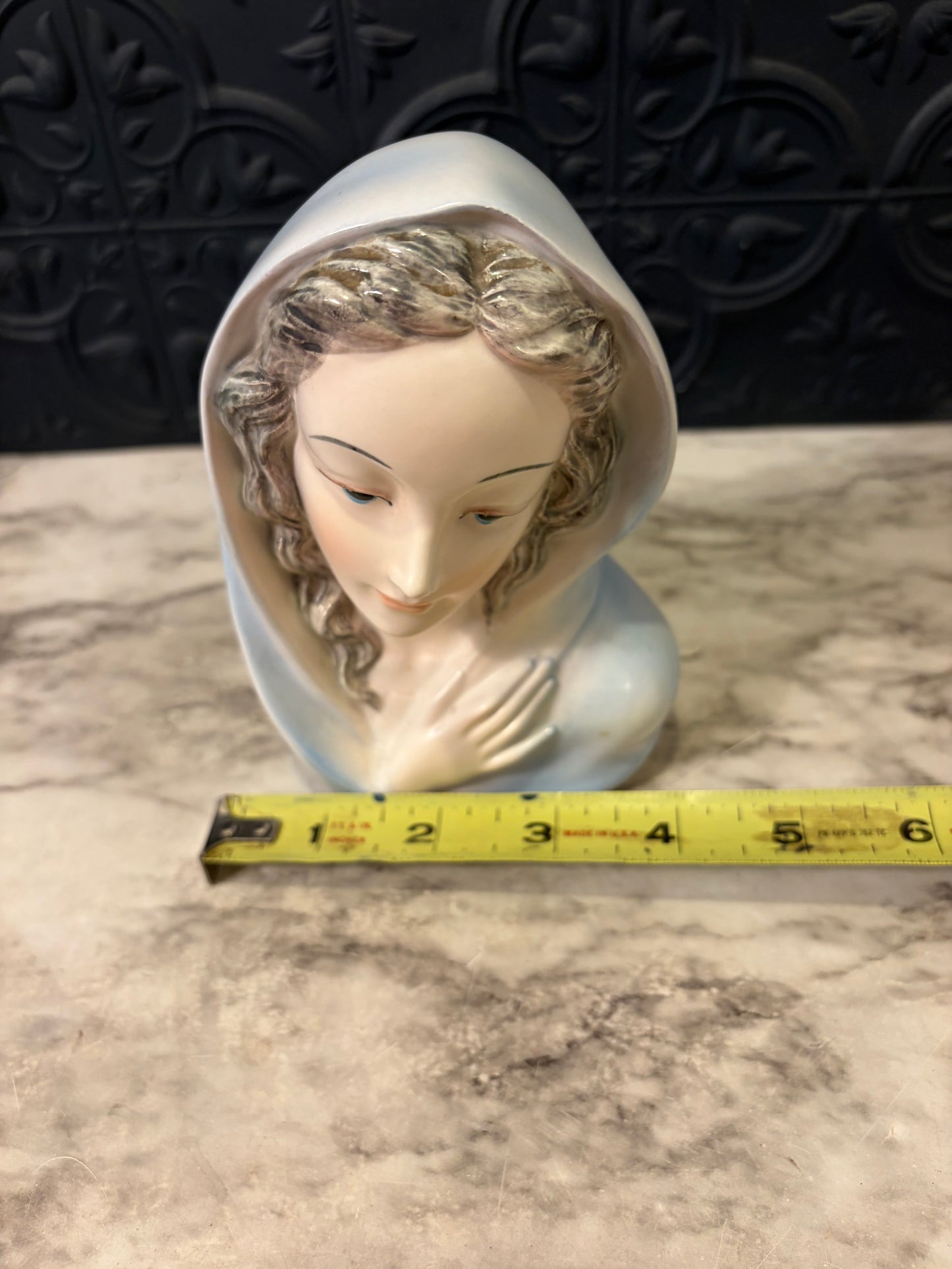 Vintage Madonna Head Planter