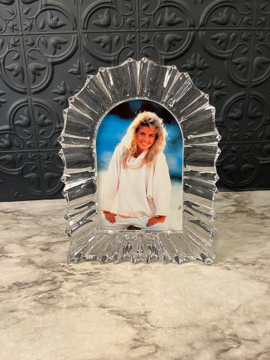 Crystal arch picture frame