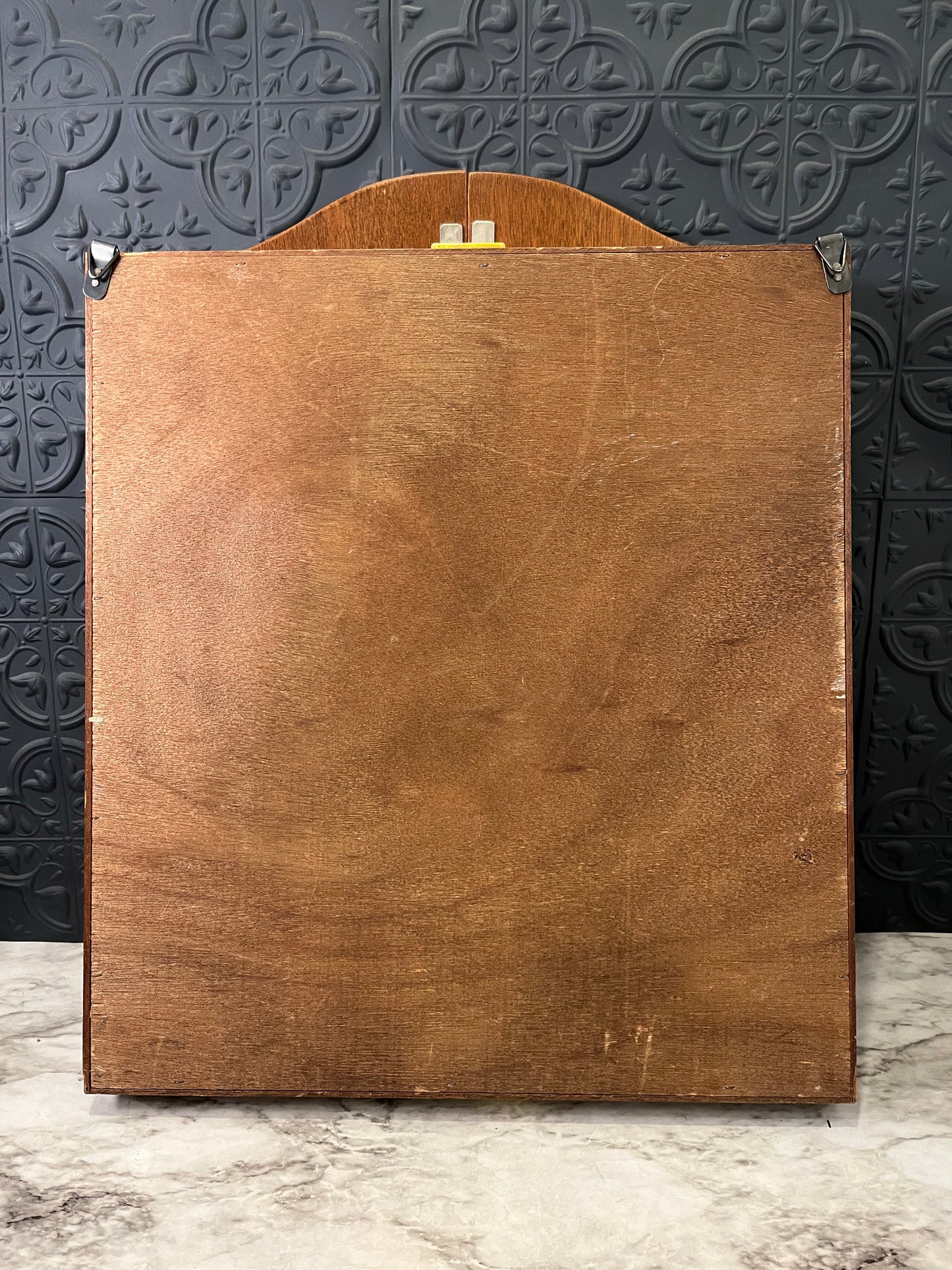 Vintage Wooden Dart Board Cabinet
