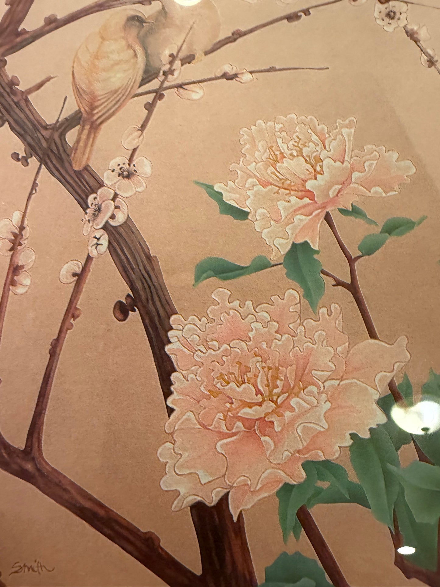 Small Print of Birds and Peonies