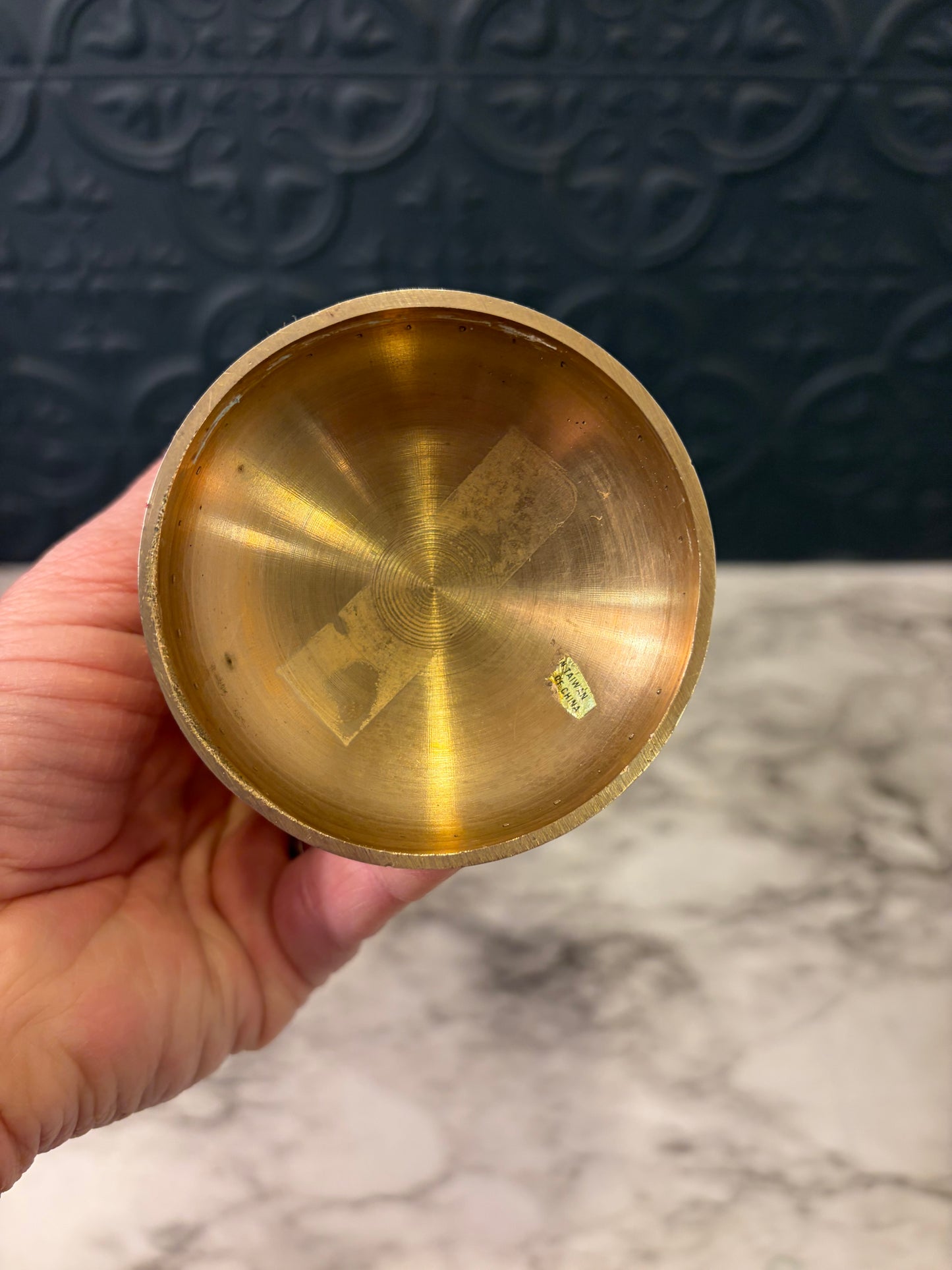 Brass Bud Vase 6.75 "