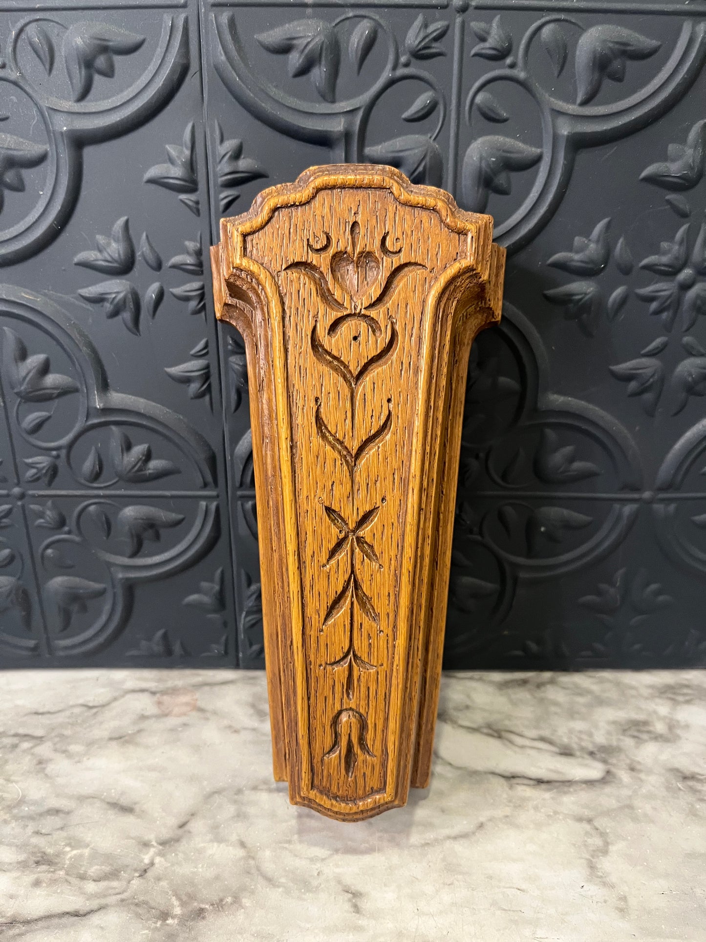 Homco Wall Pocket Brown wood look