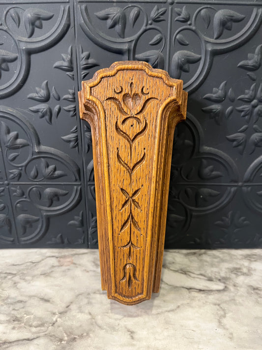 Homco Wall Pocket Brown wood look