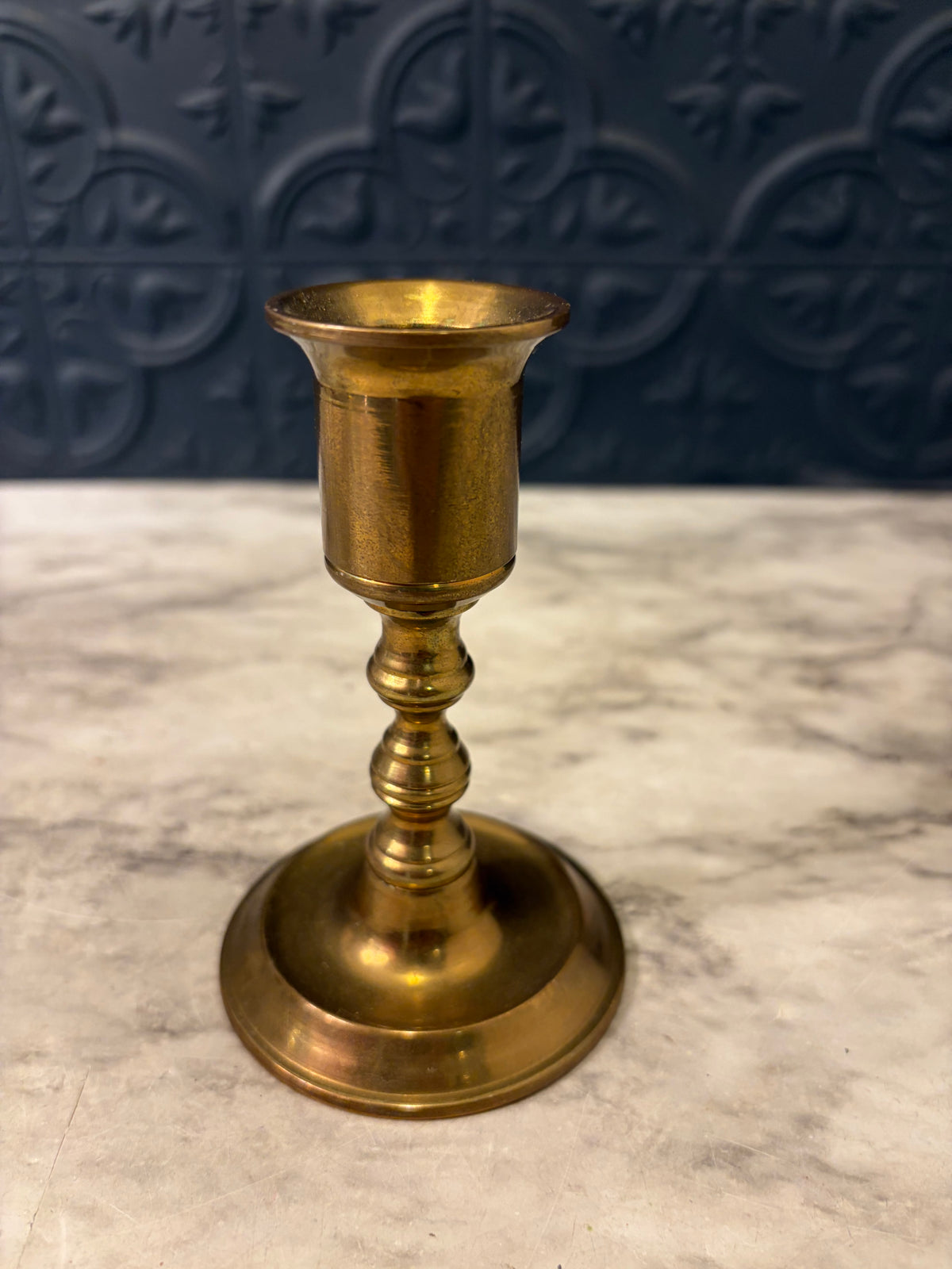 4" Brass Candle Holder