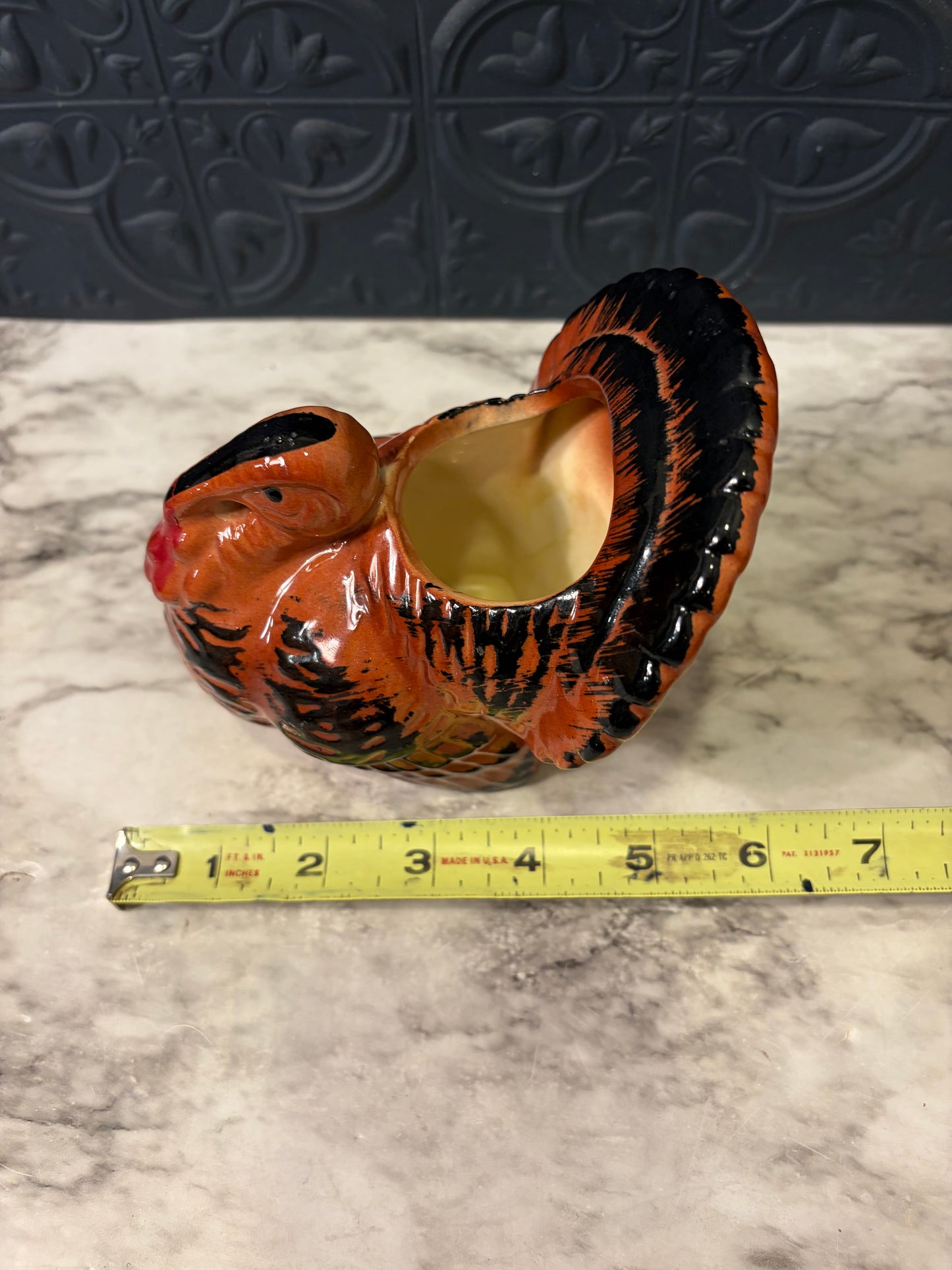 Vintage Ceramic Turkey Planter