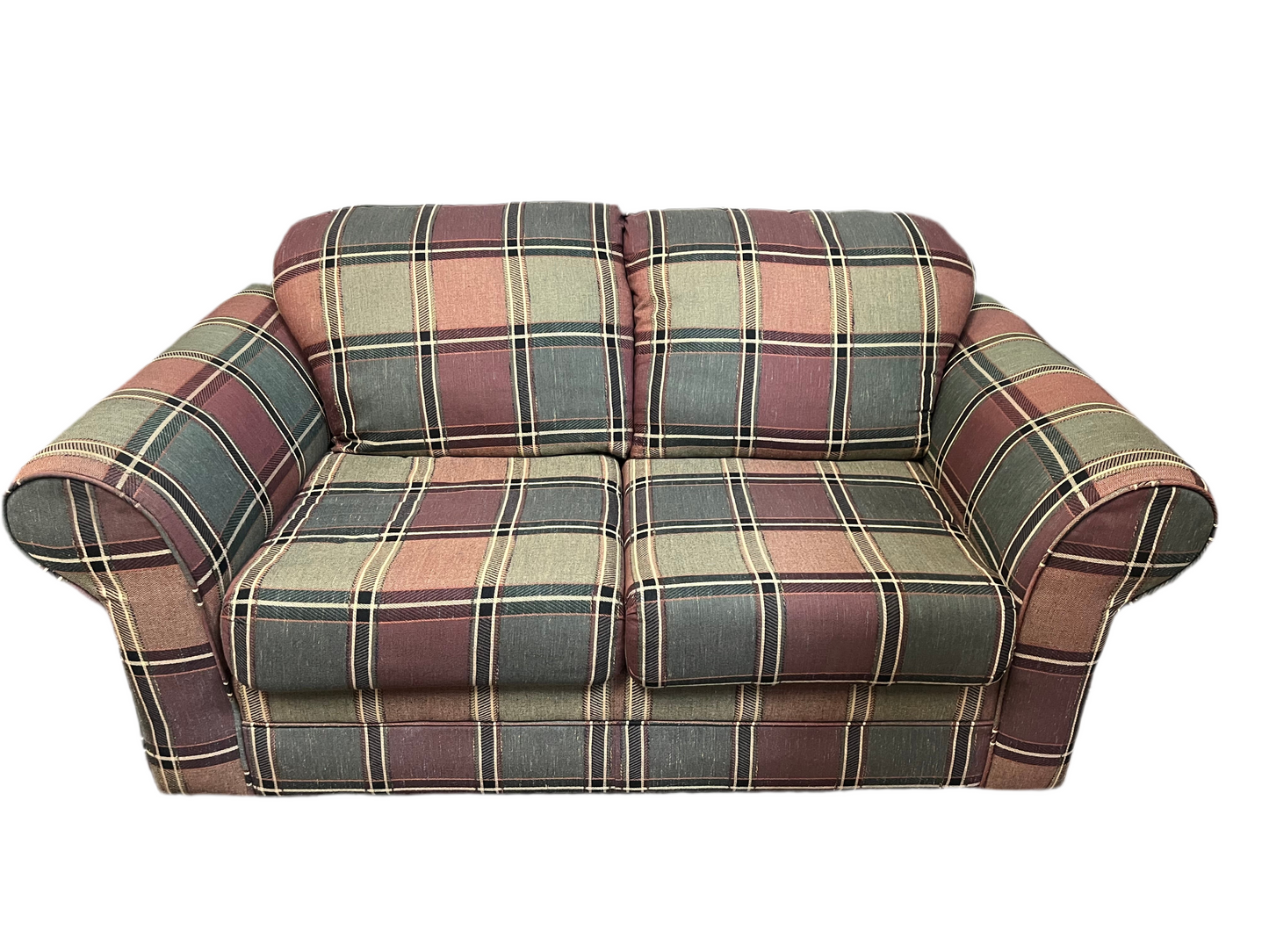 Plaid Loveseat