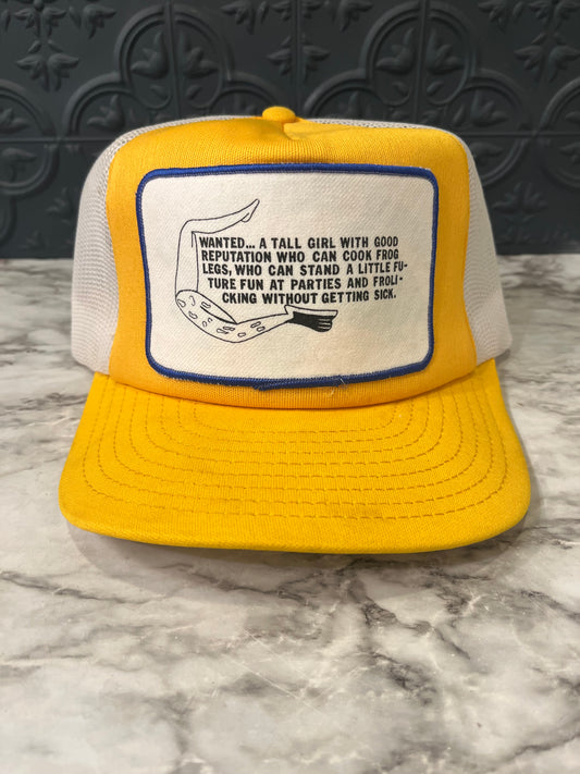 Yellow Wanted Cap
