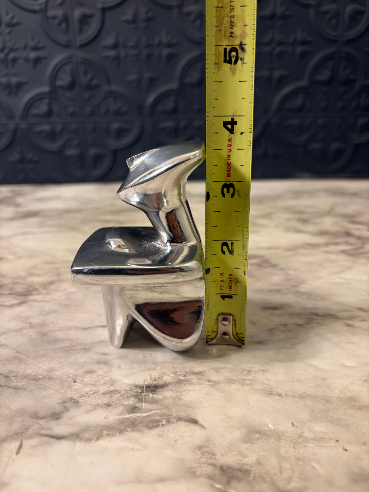 Aluminum Minimalist Sitting Man Figurine