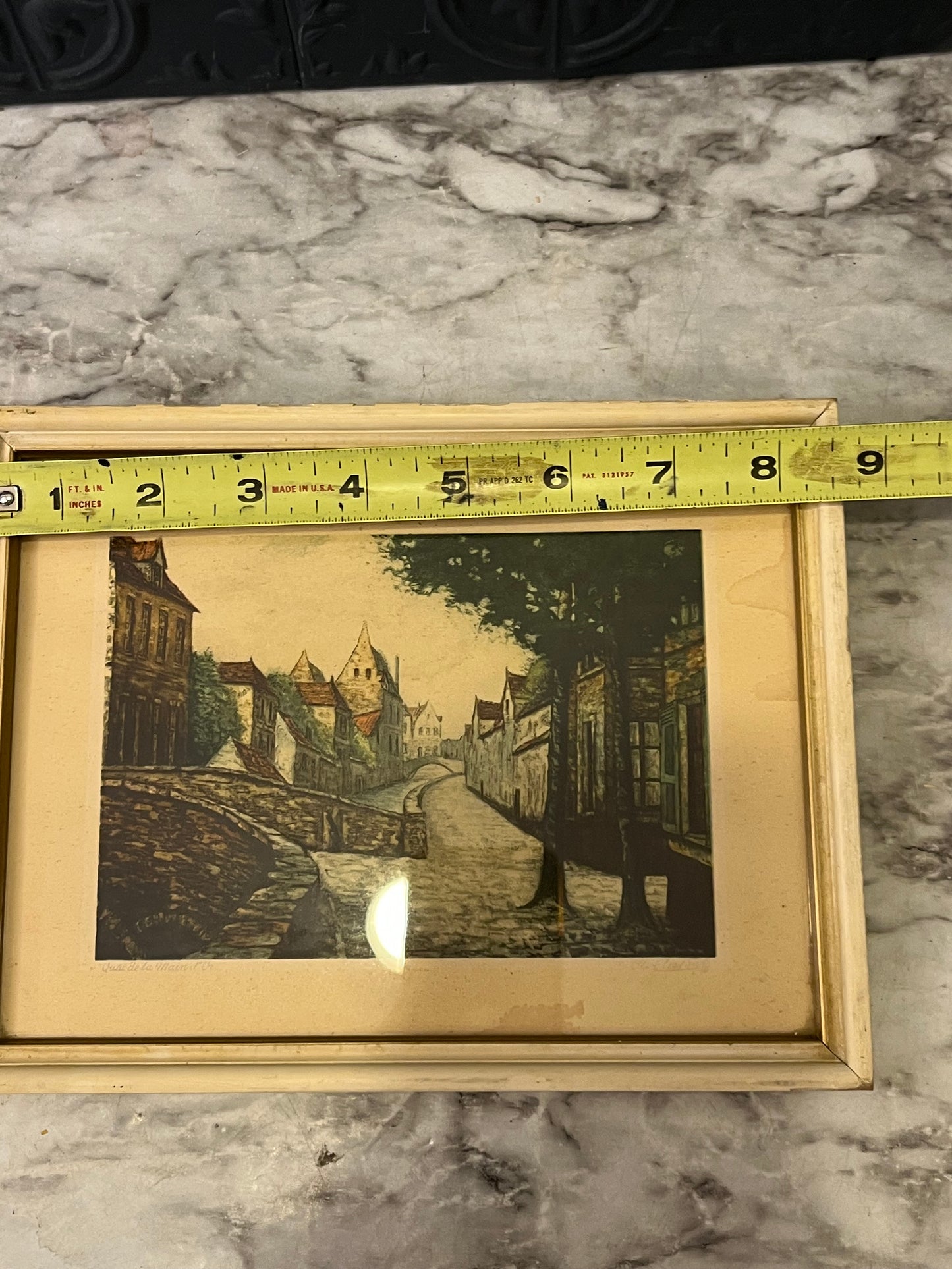 Cobblestone Lane Print Framed