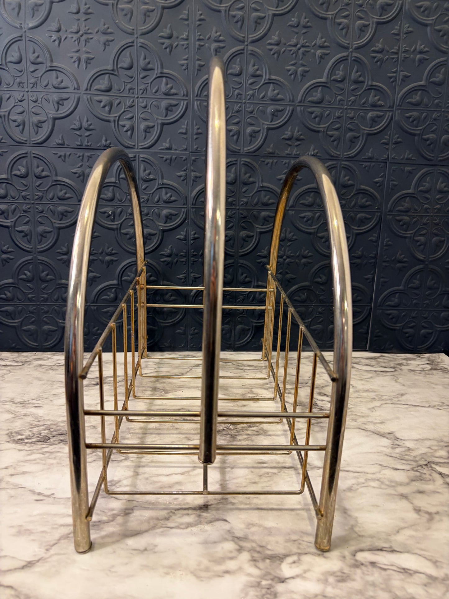 Arched Metal Magazine Holder