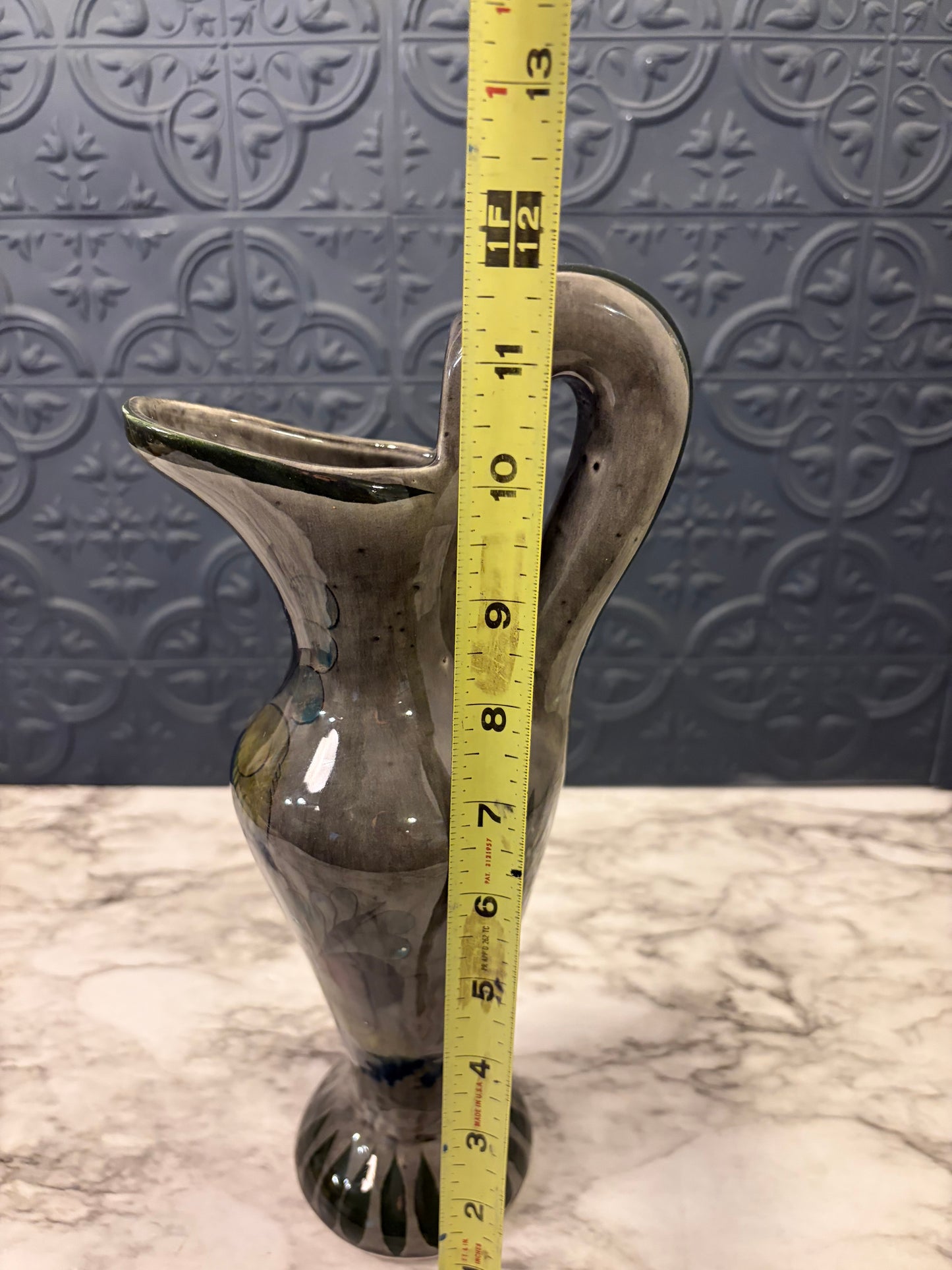Mexican Pottery Grey Pitcher