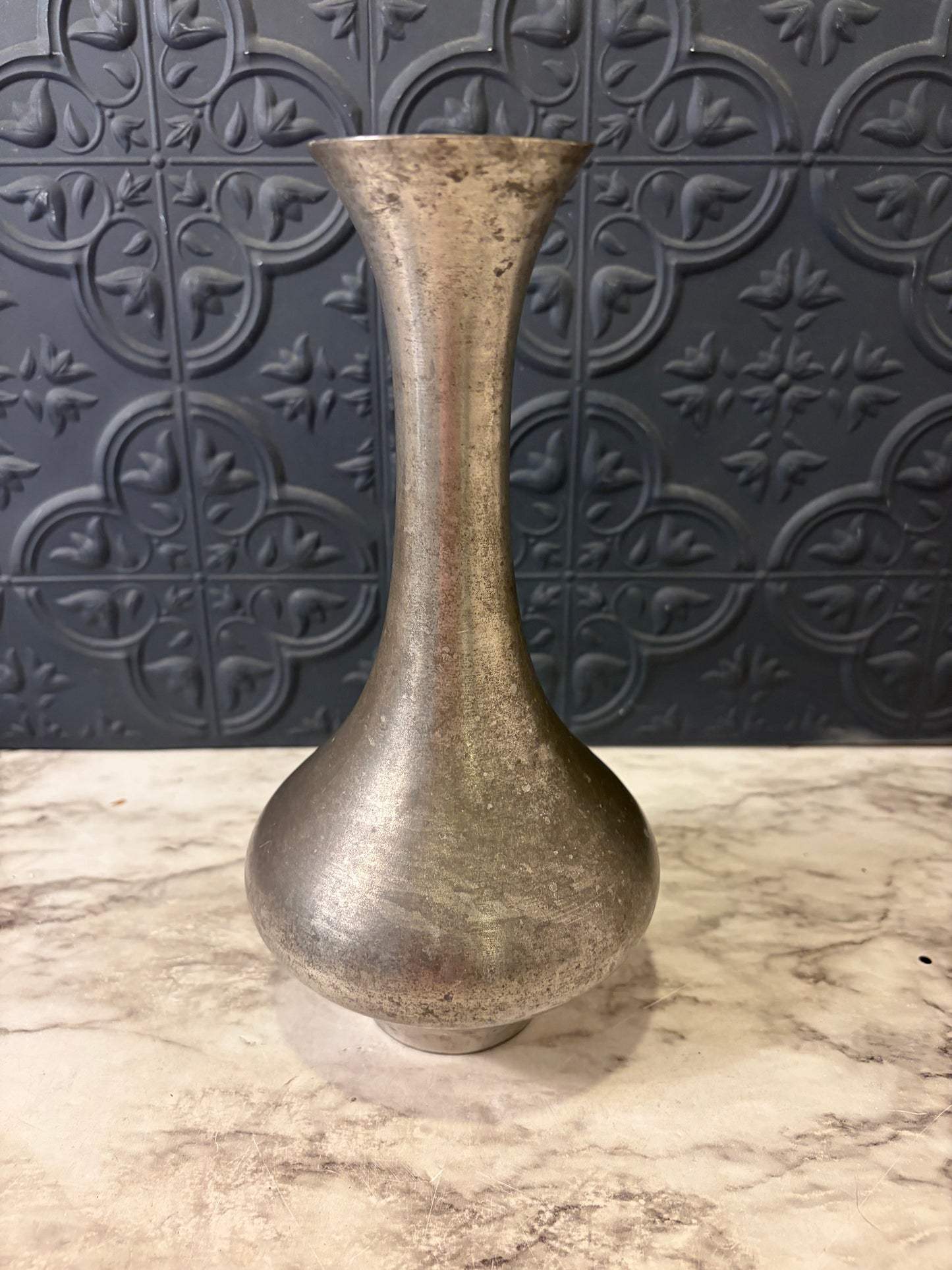Vintage Selangor Pewter Vase