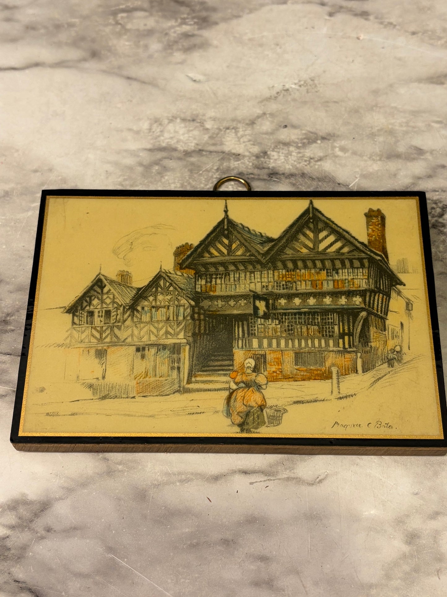 The Falcon Inn on Laminated Wood