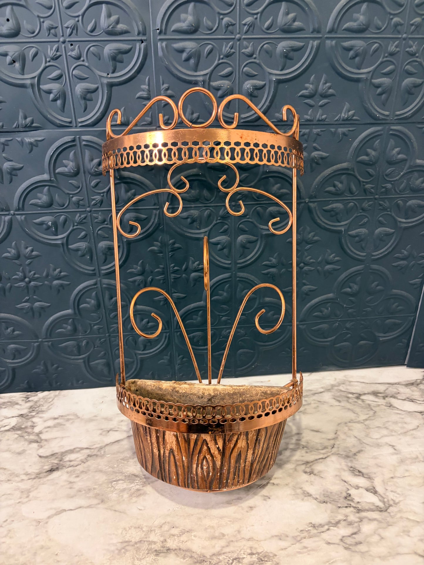 Treasure Craft Copper Wall Planter