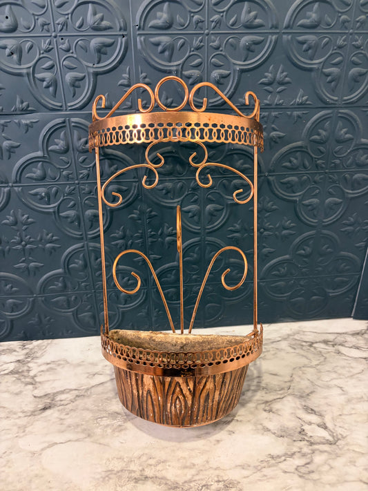 Treasure Craft Copper Wall Planter