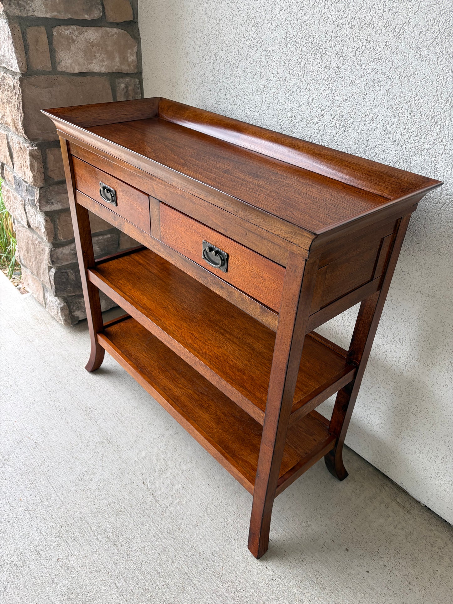 Dark Wood Buffet with Lip