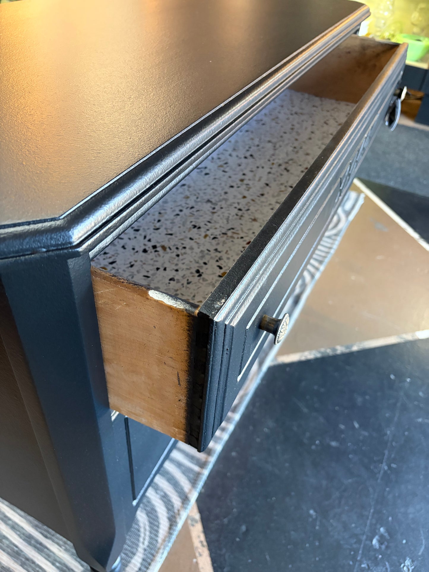 Black Victorian Entry/Desk