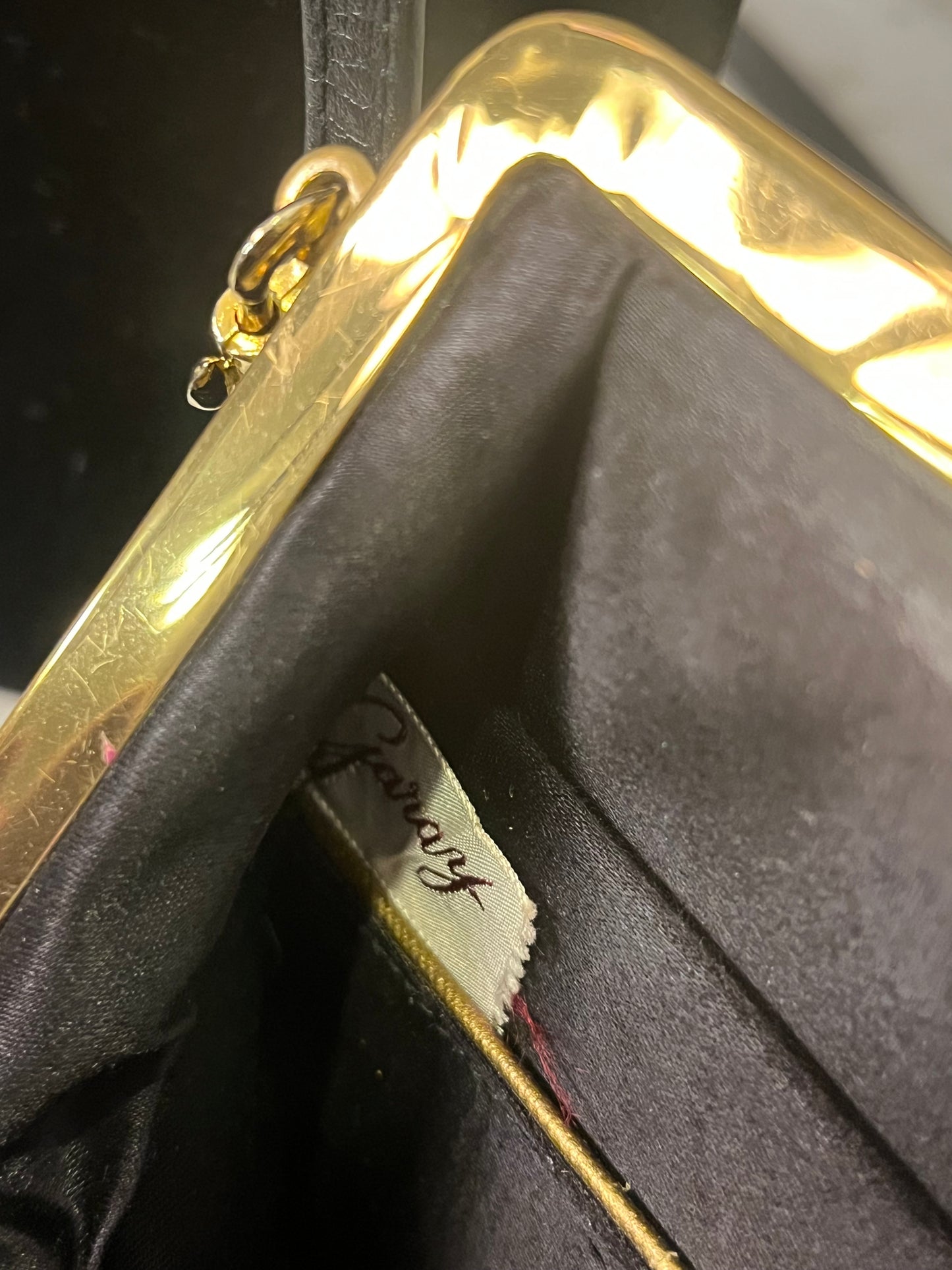 Garay Black Velvet Clutch