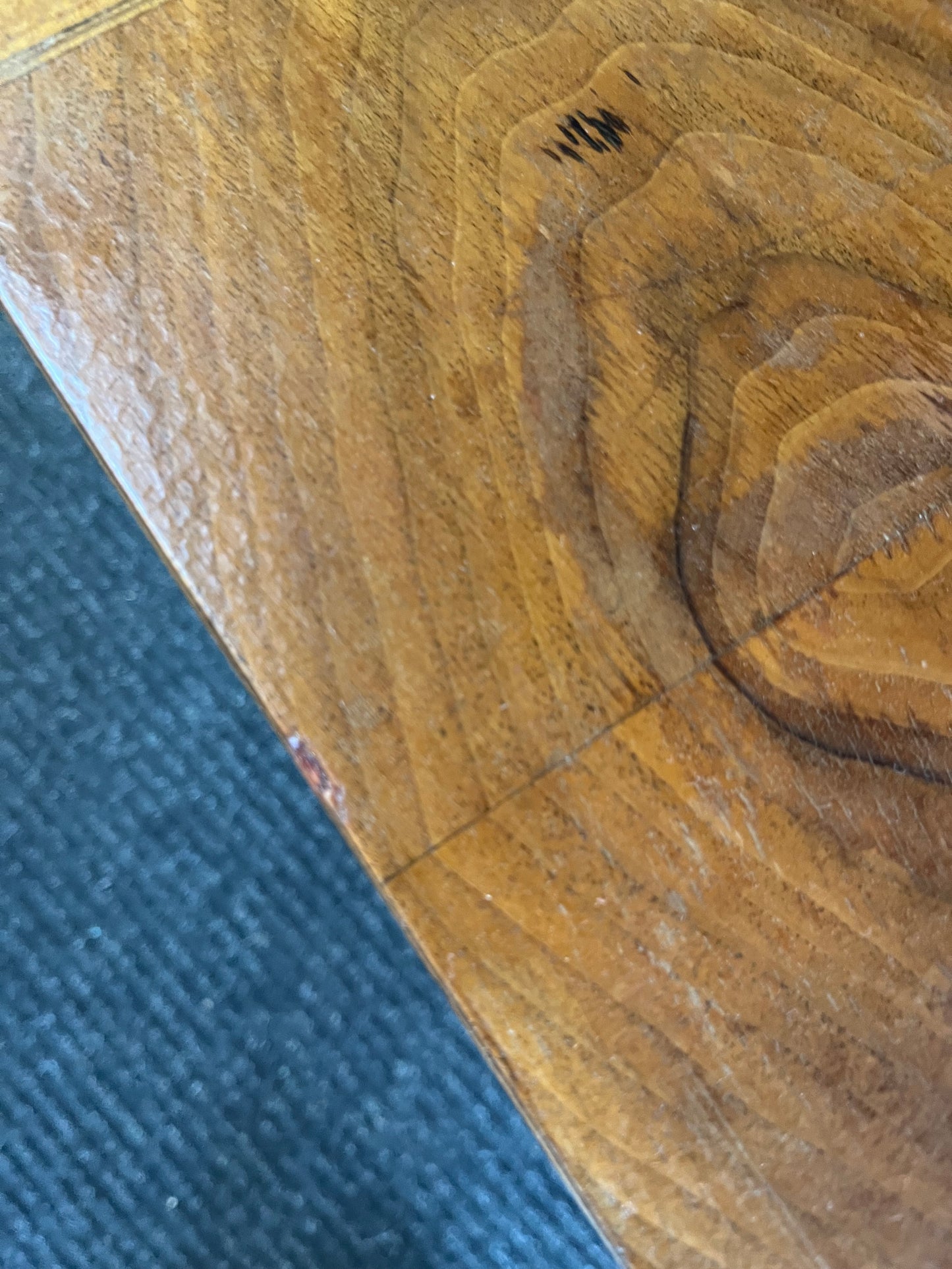 Walnut Inlay Tilt top Three Leg Side Table