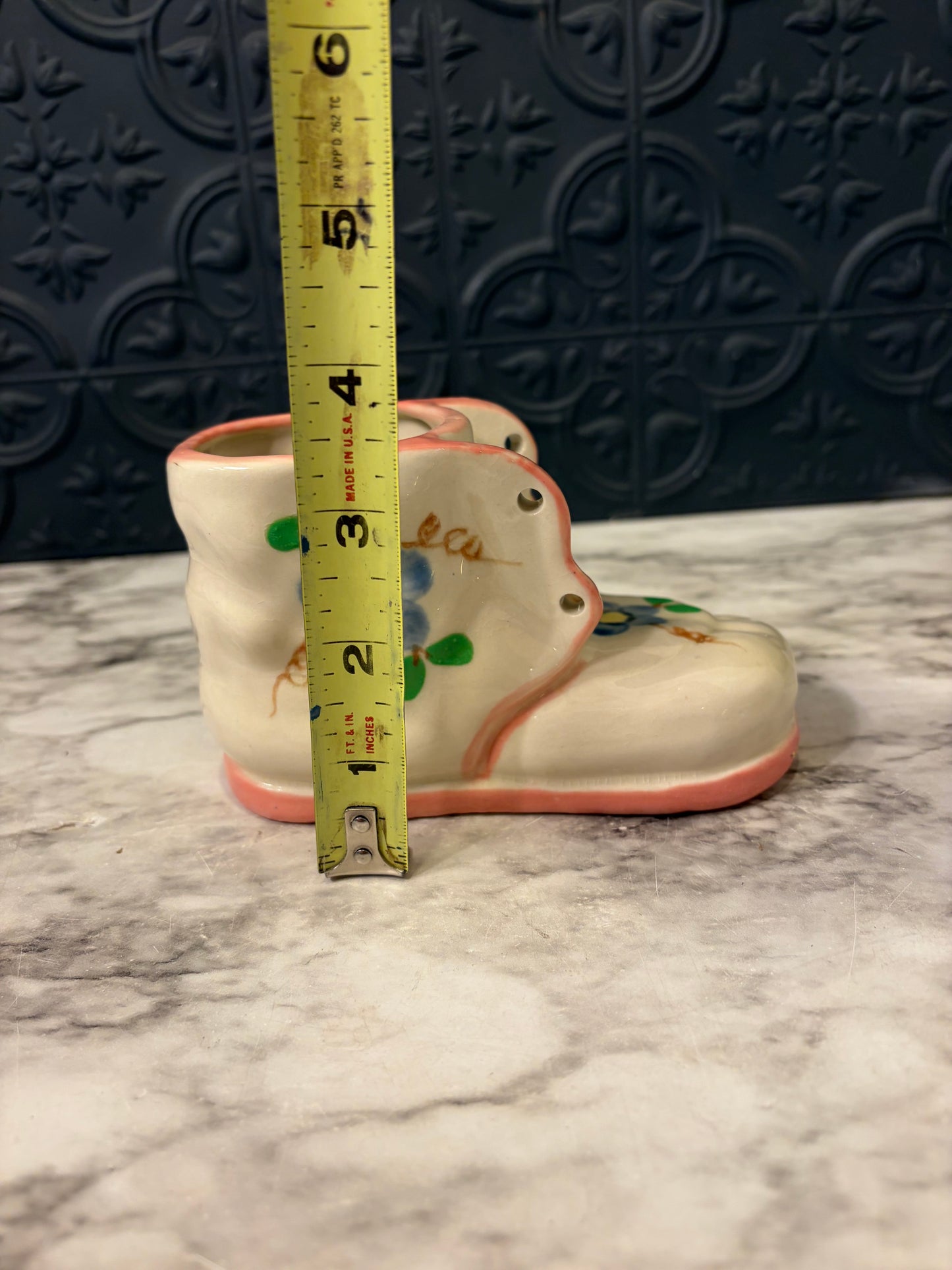 Vintage Baby Shoe Vase/Planter