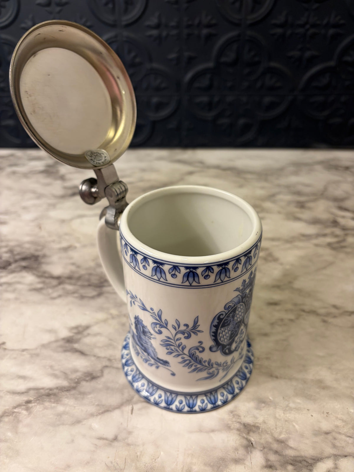 Blue and White Schrobenhausen Germany Stein