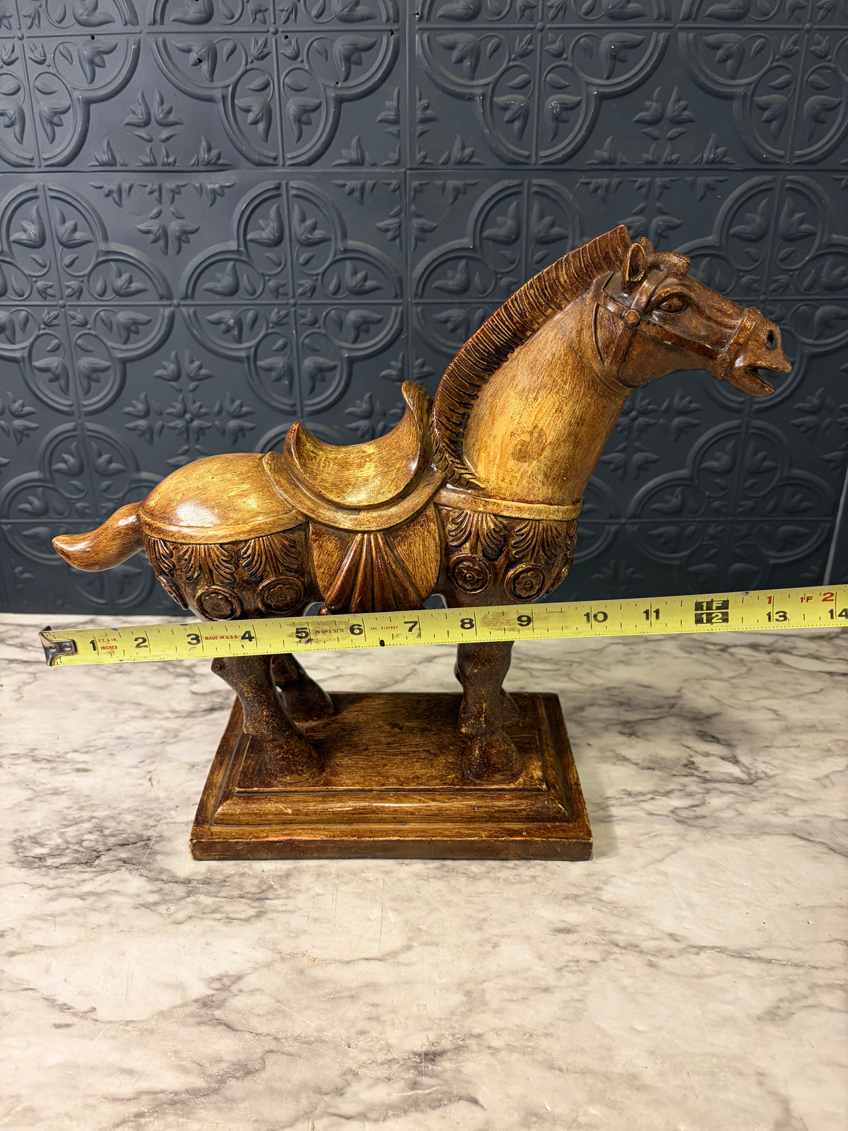 Brown Resin Tang Horse Statue