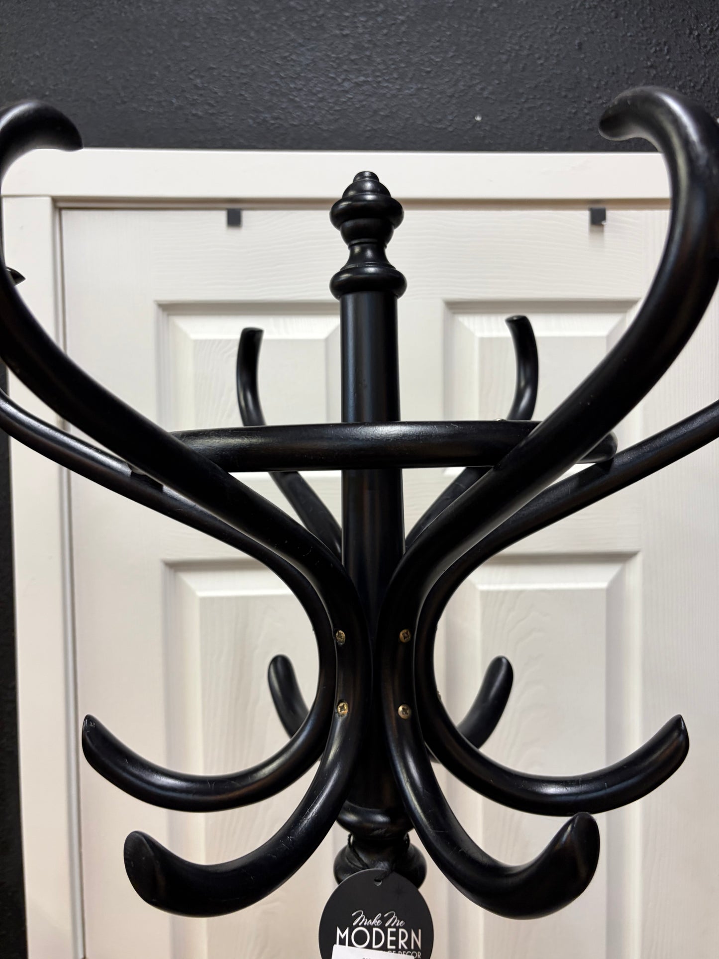 Black Bentwood Coat Rack