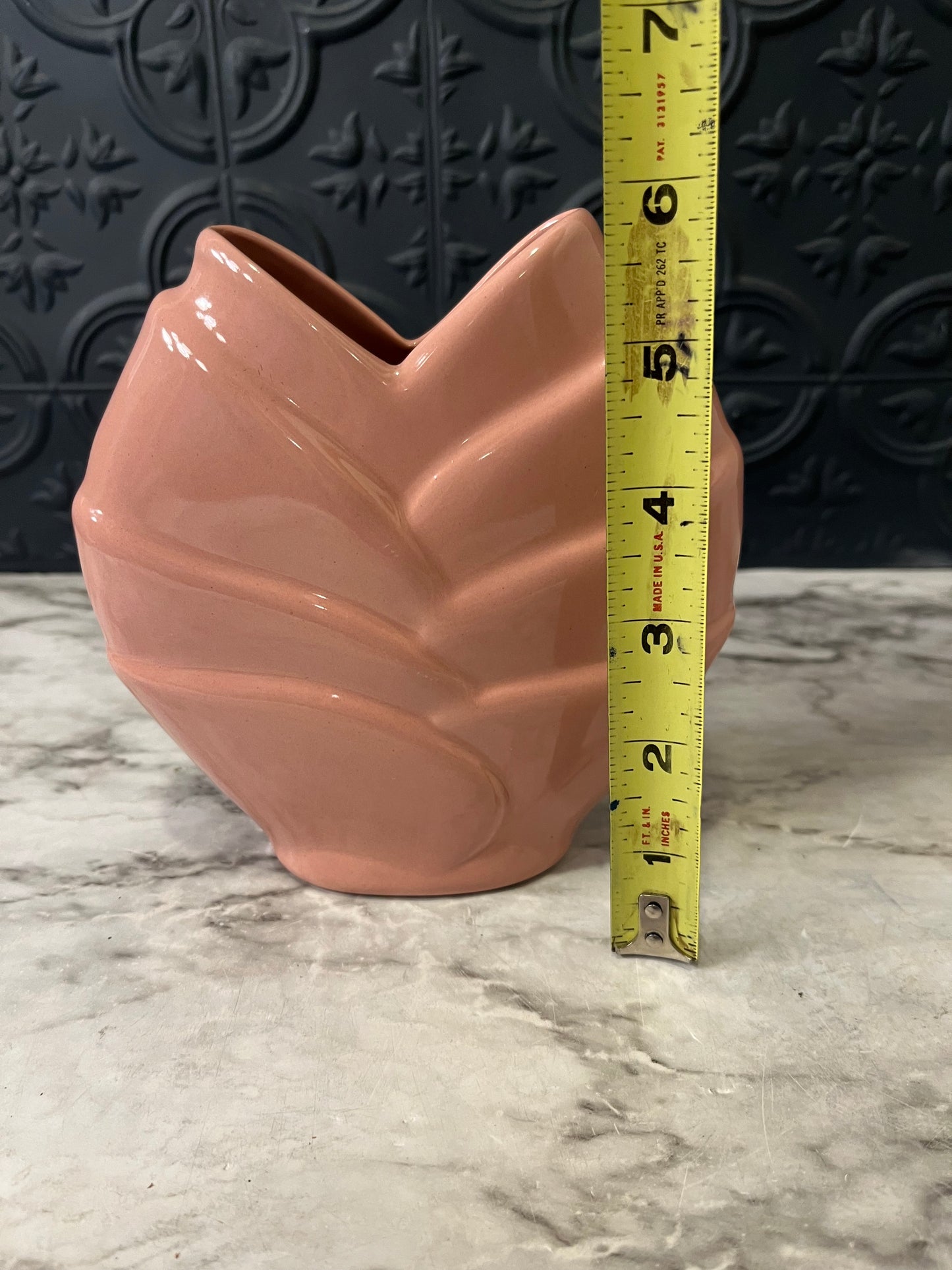 Small Mauve Art Deco Vase United Pottery