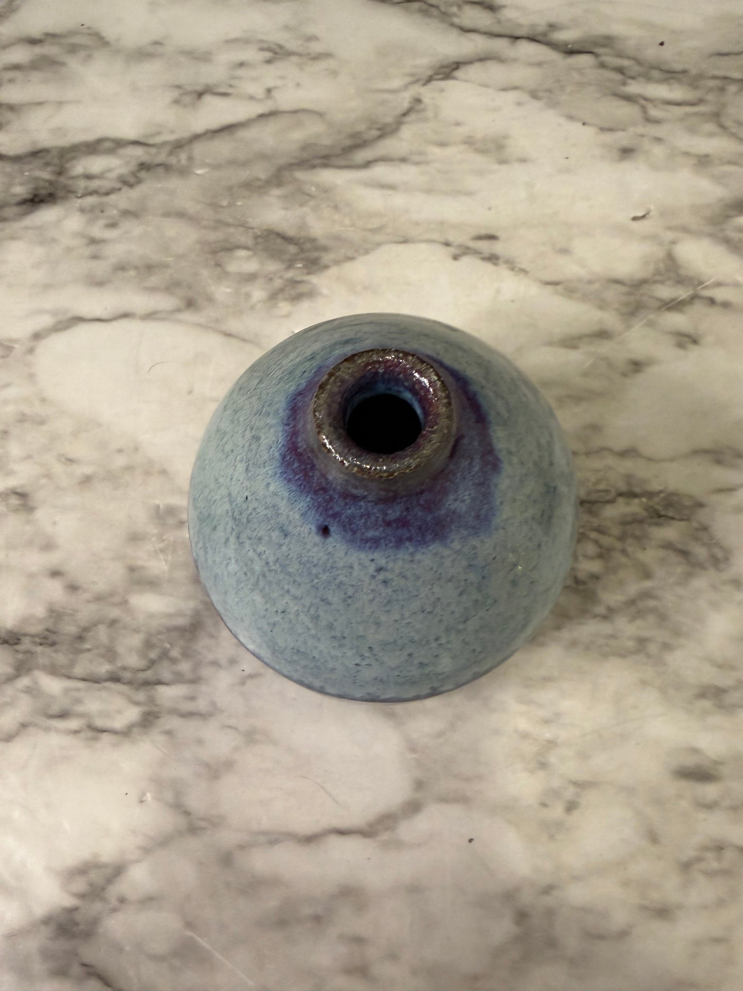 Stoneware Bud Vase Blues