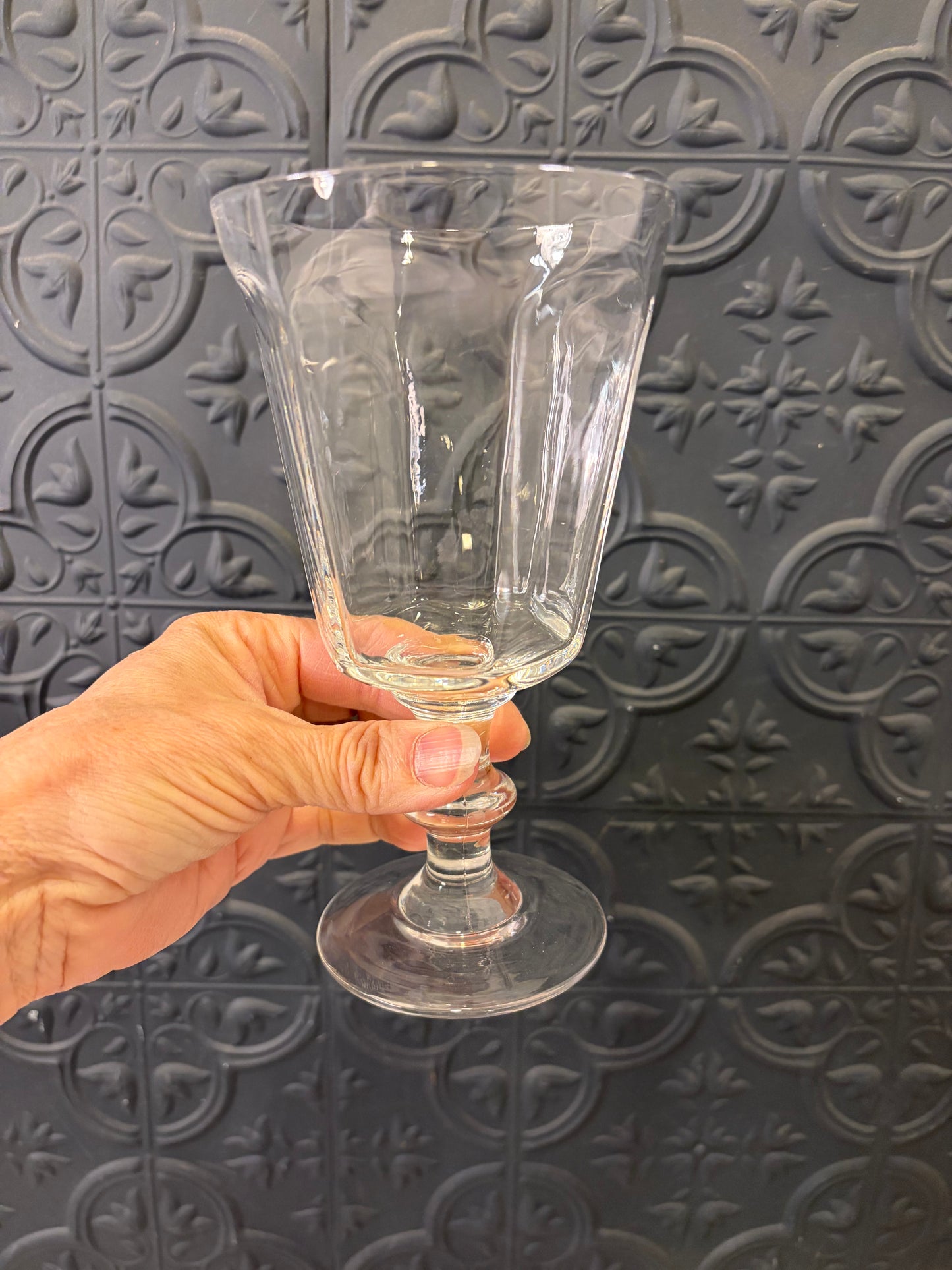 Clear Glass Water Goblets