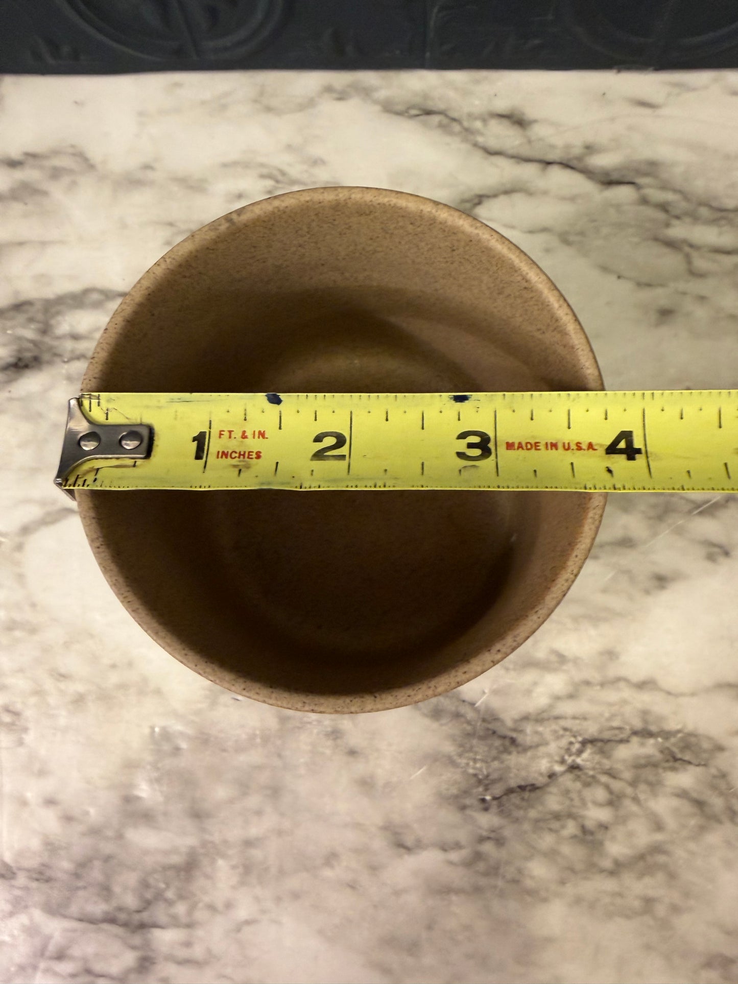 Two tone Stoneware blue and tan